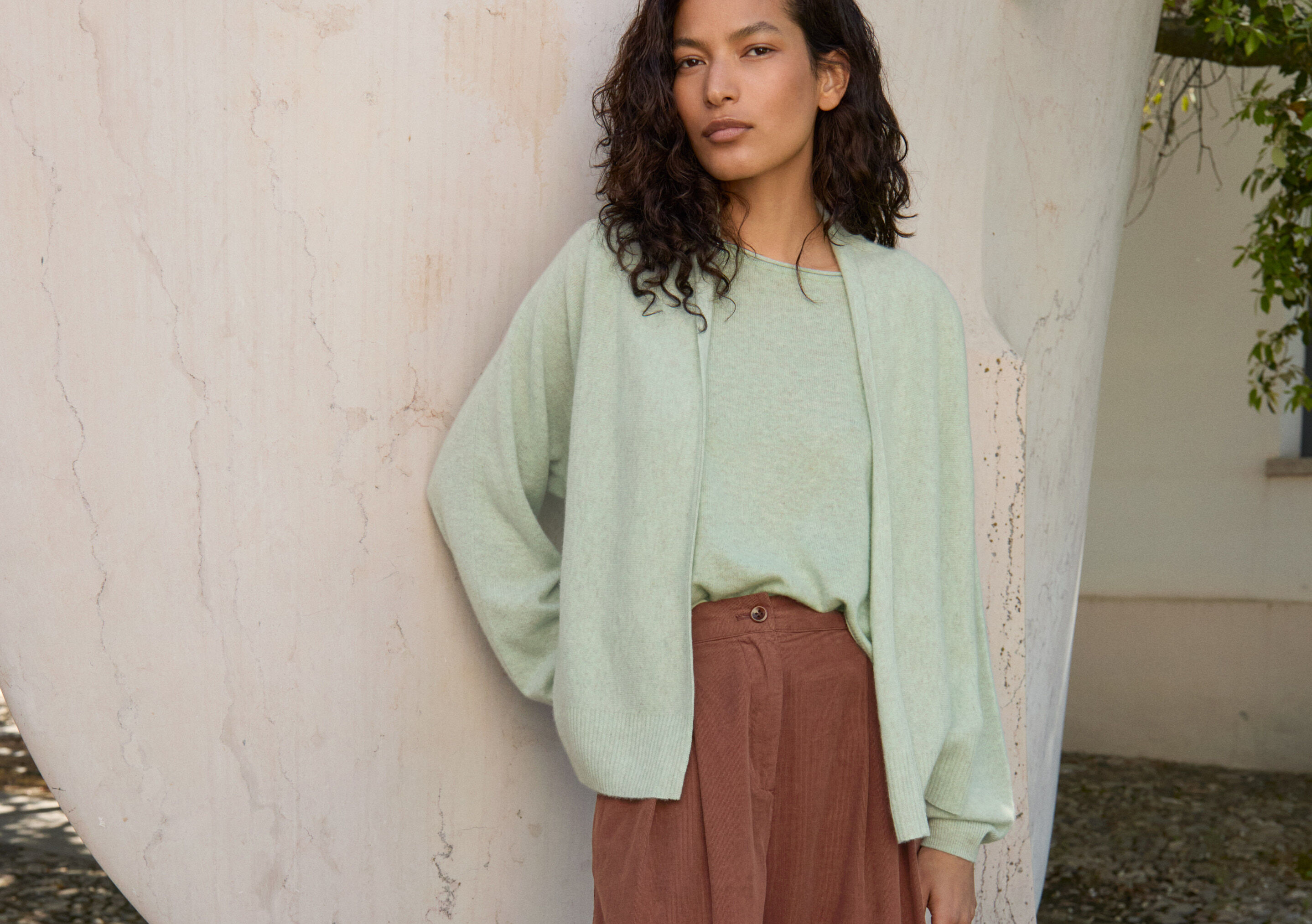 Funnel-neck sweater