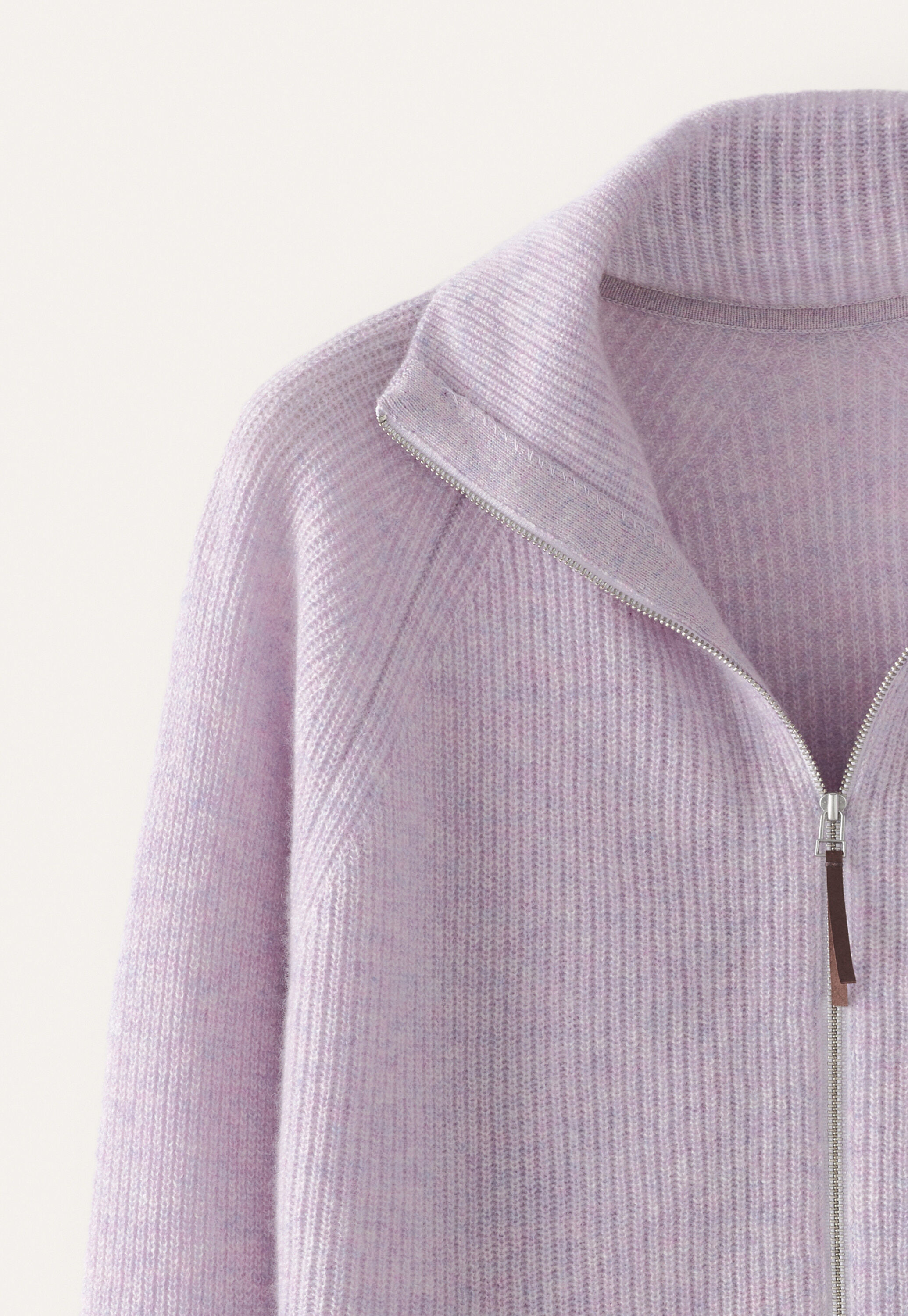 Zip-front cardigan