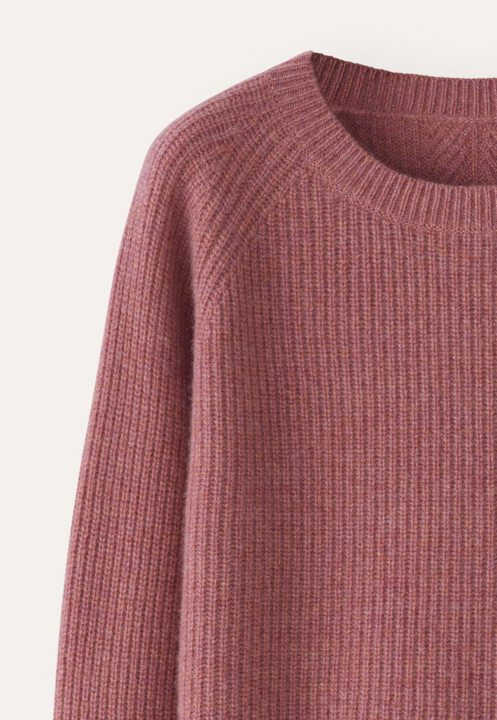 Ribbed crew-neck sweater