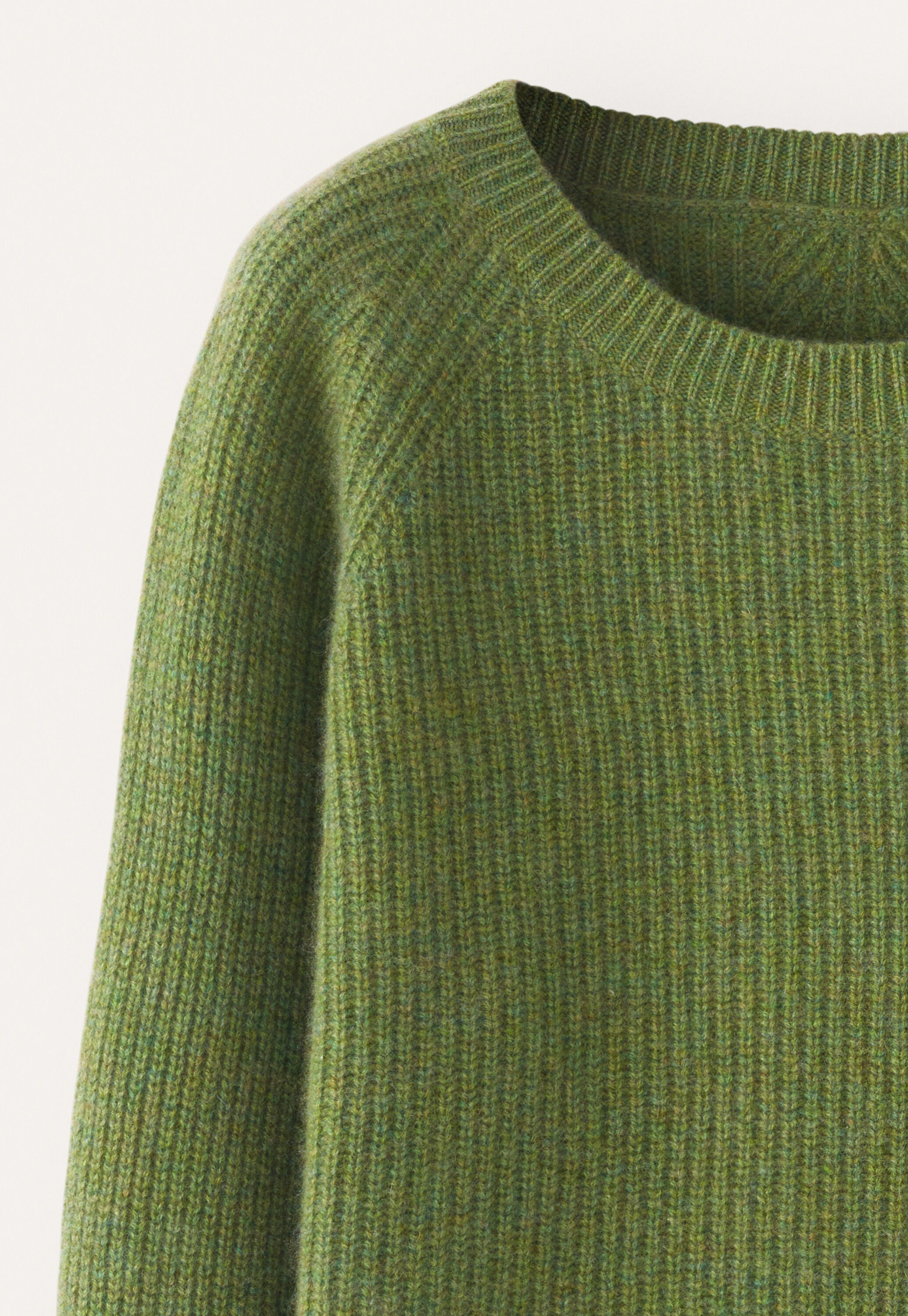 Ribbed crew-neck sweater
