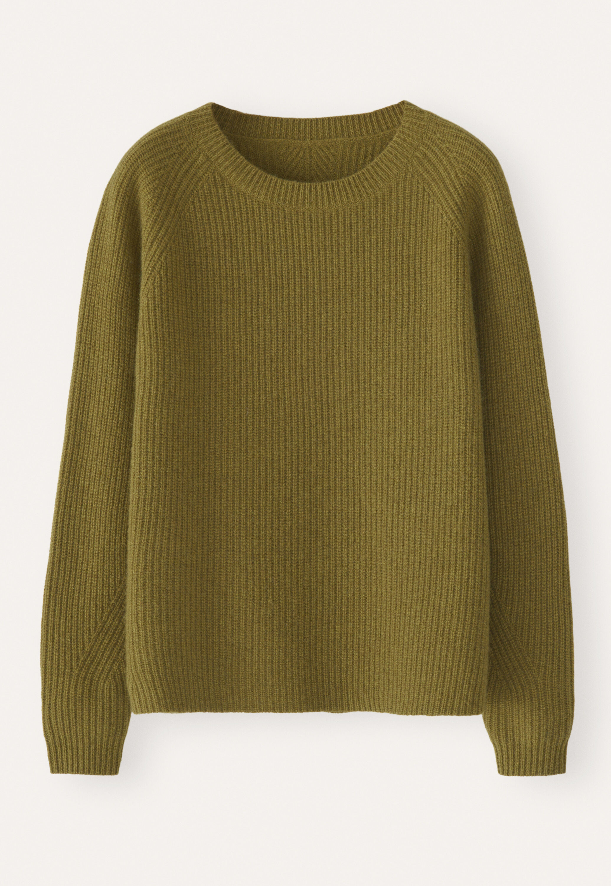 Ribbed crew-neck sweater