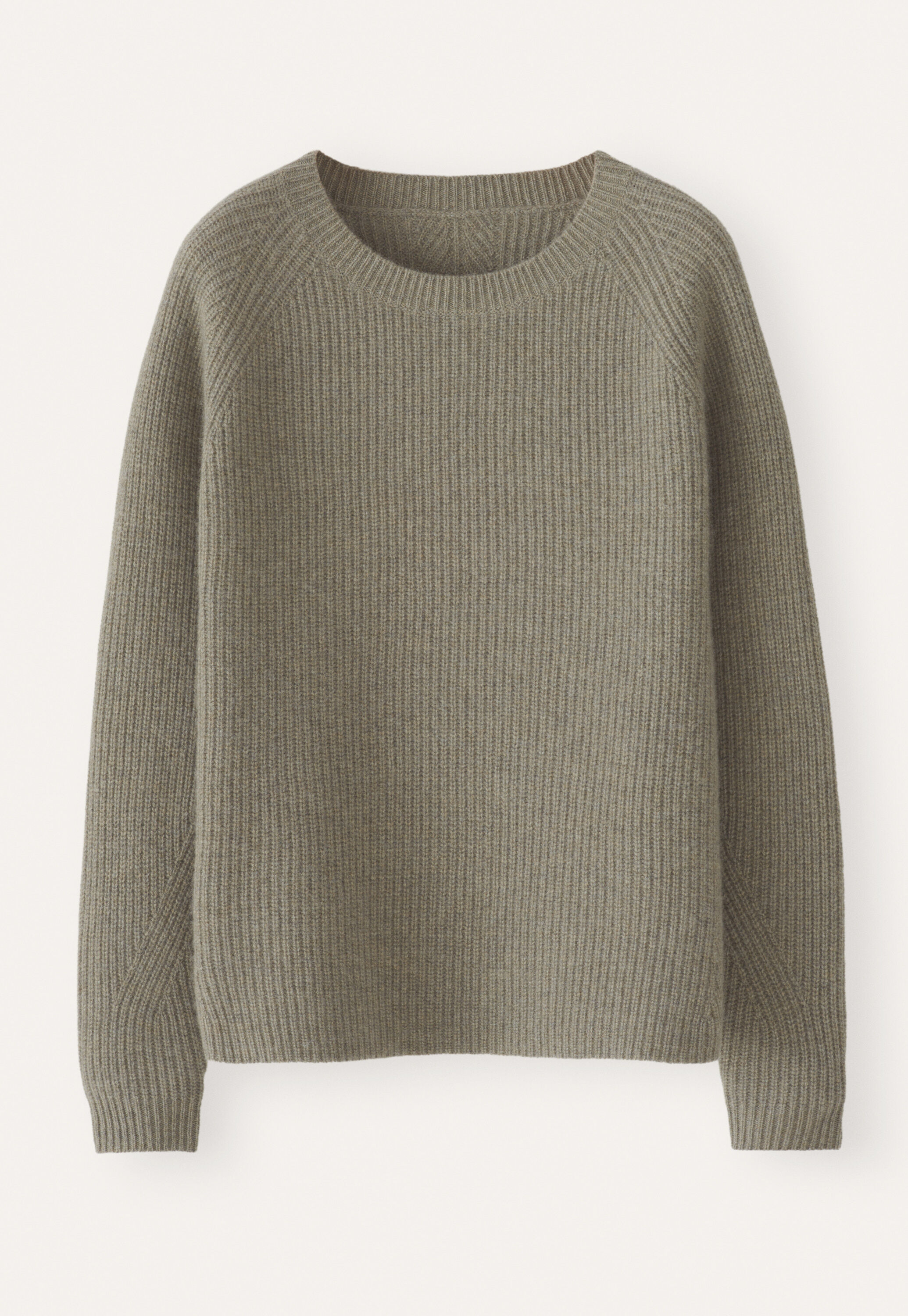 Ribbed crew-neck sweater