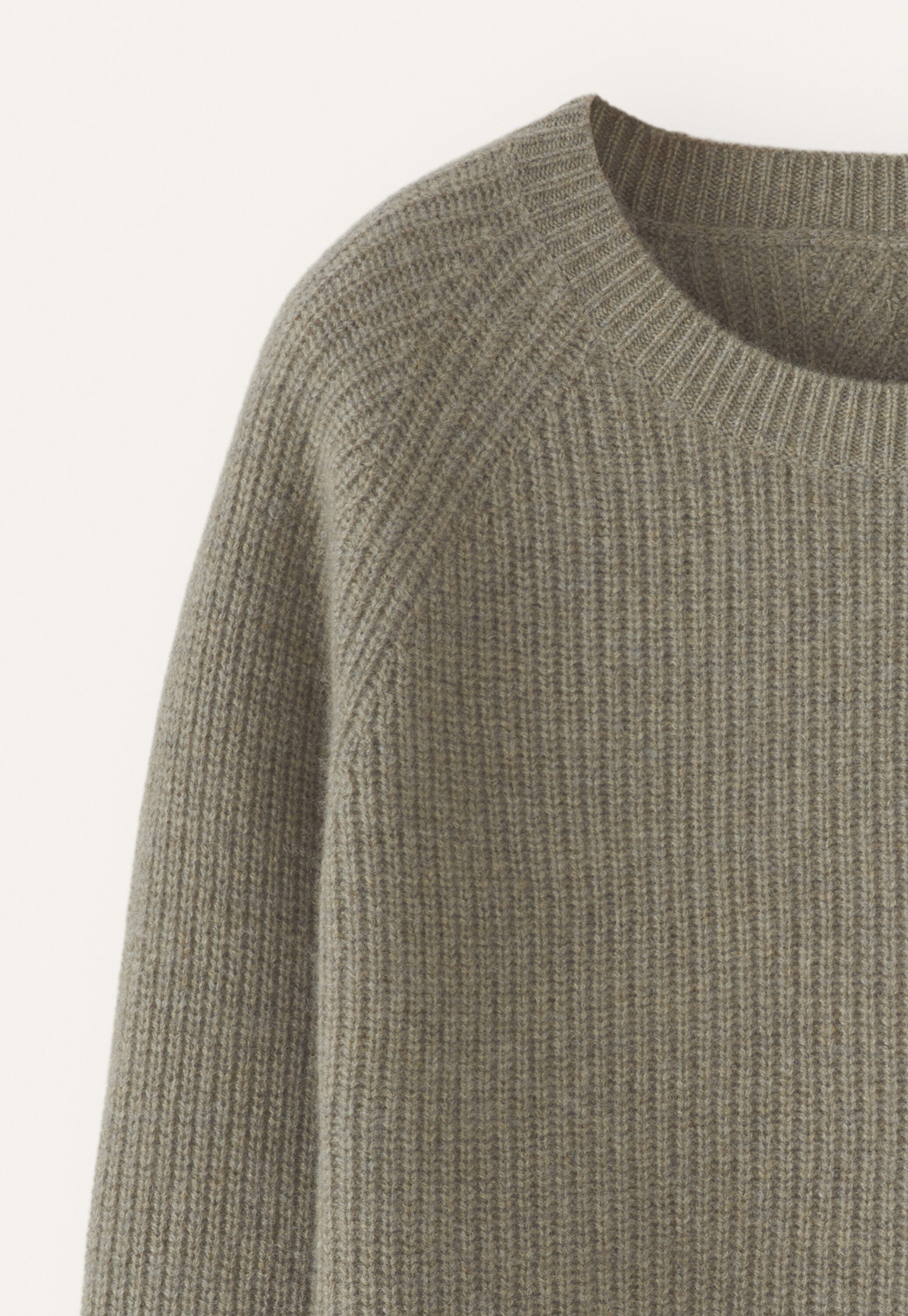Ribbed crew-neck sweater