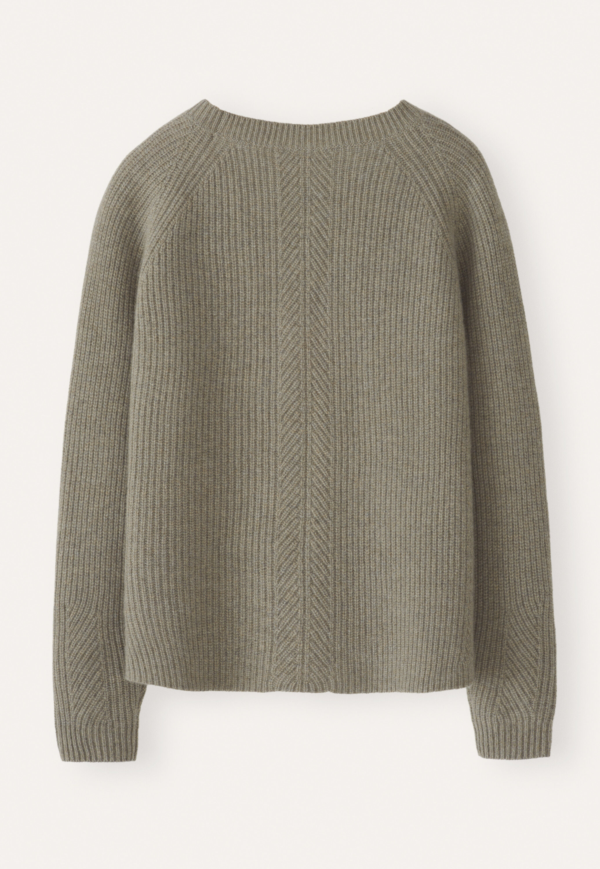 Ribbed crew-neck sweater
