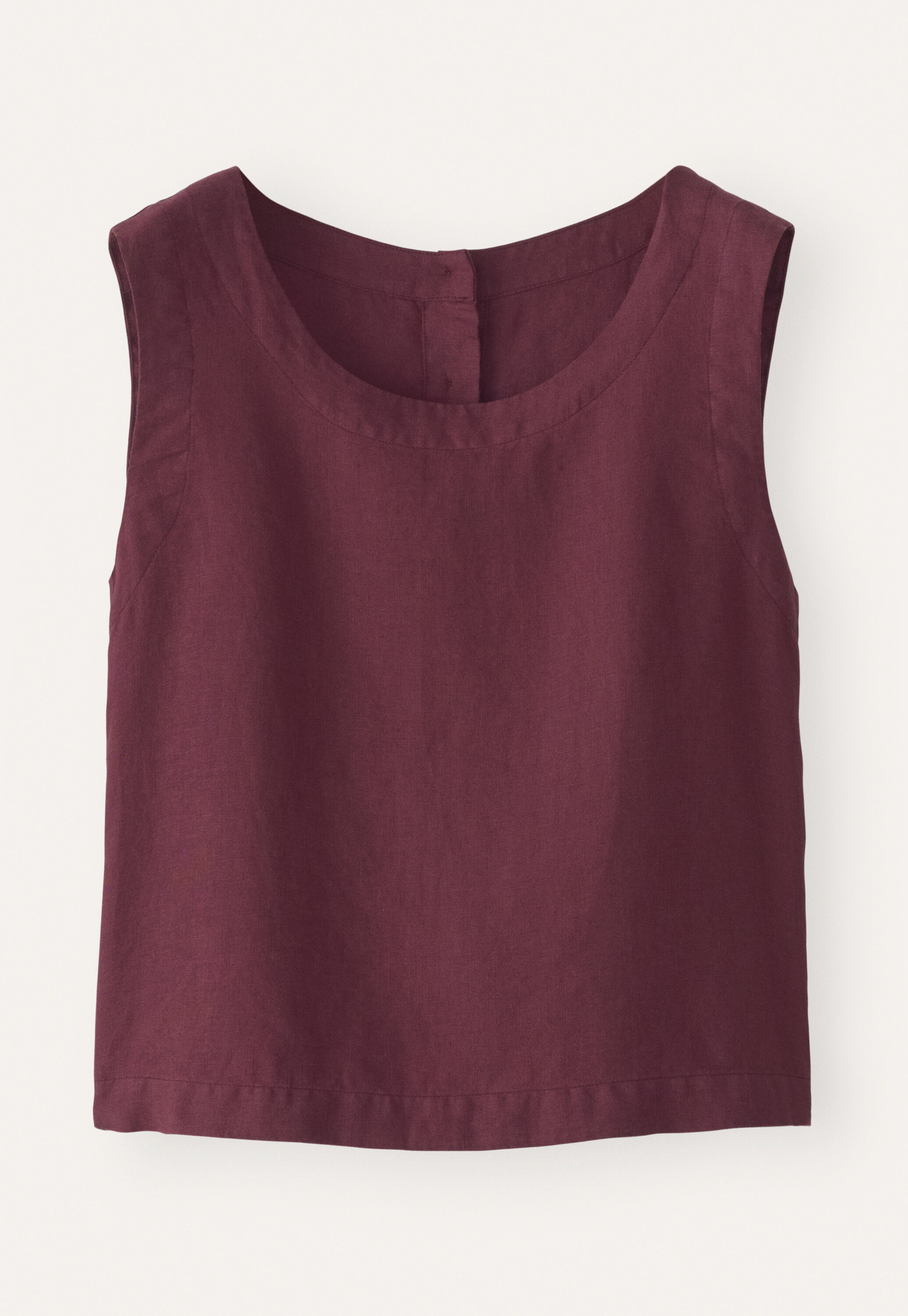 Button-back sleeveless top