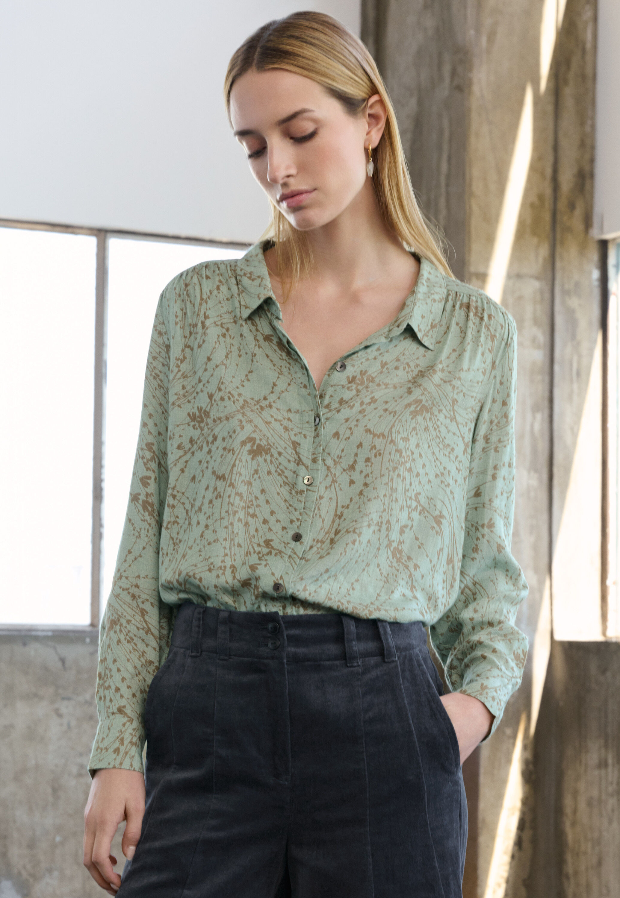Peplum-detail dress