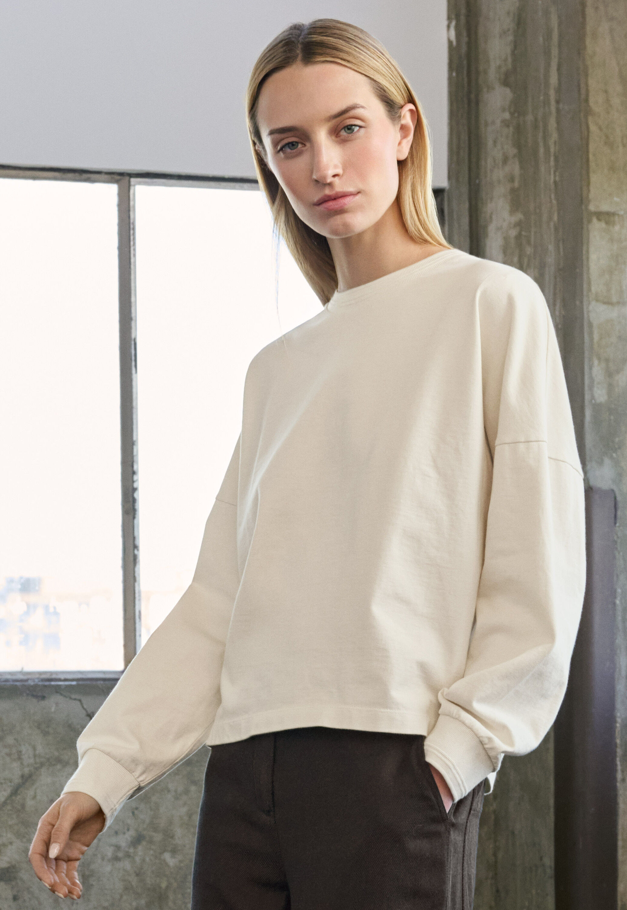 Peplum-detail dress