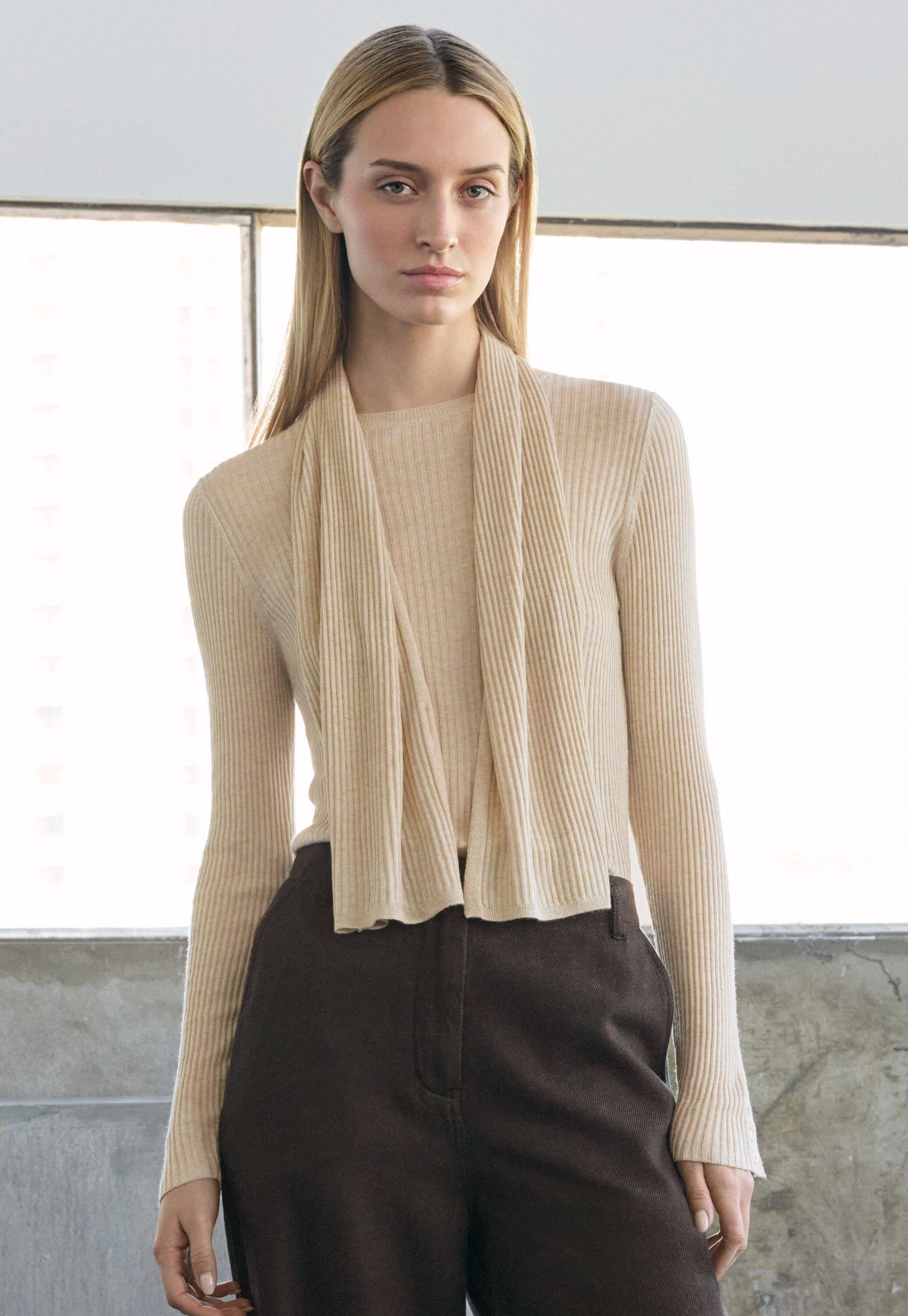 Peplum-detail dress