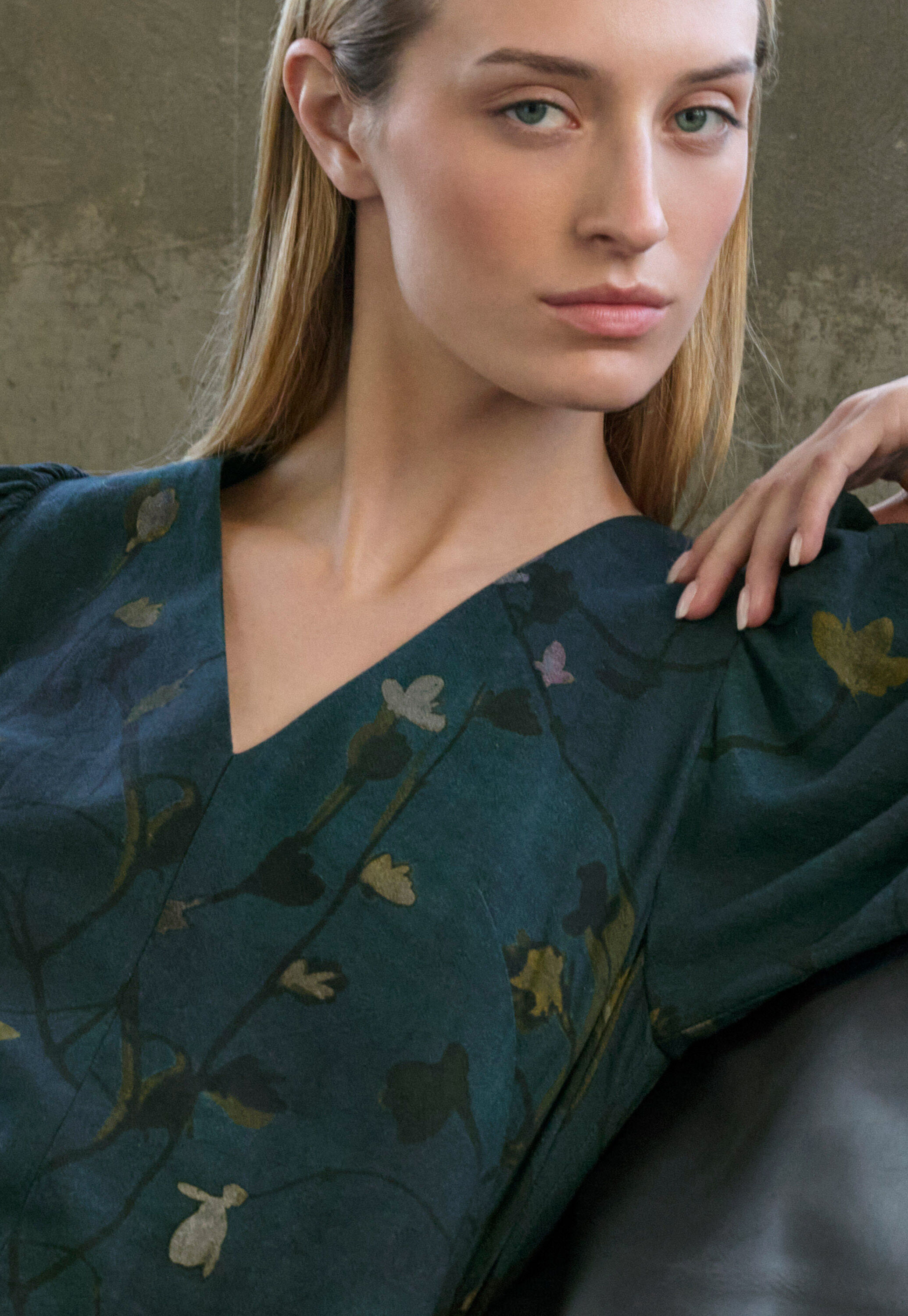 Peplum-detail dress
