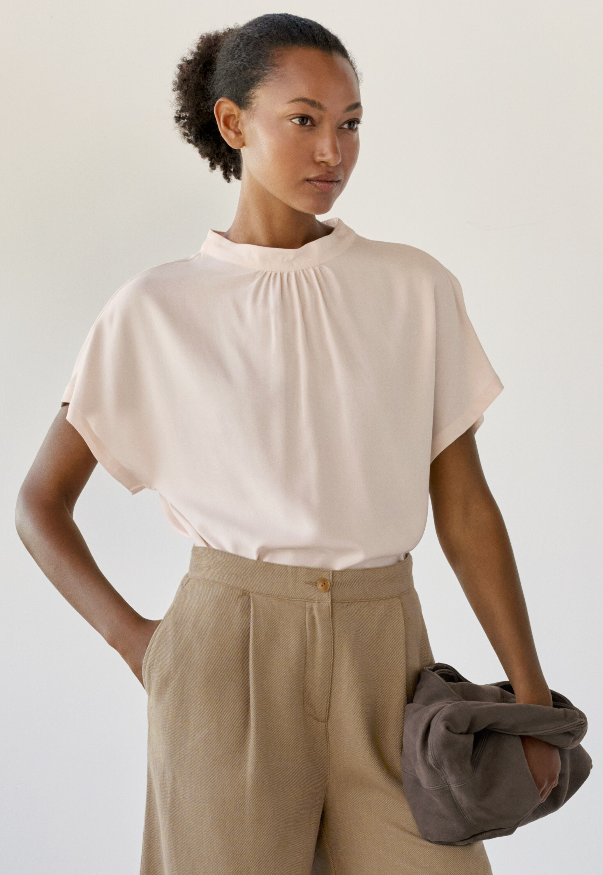 Peplum-detail dress