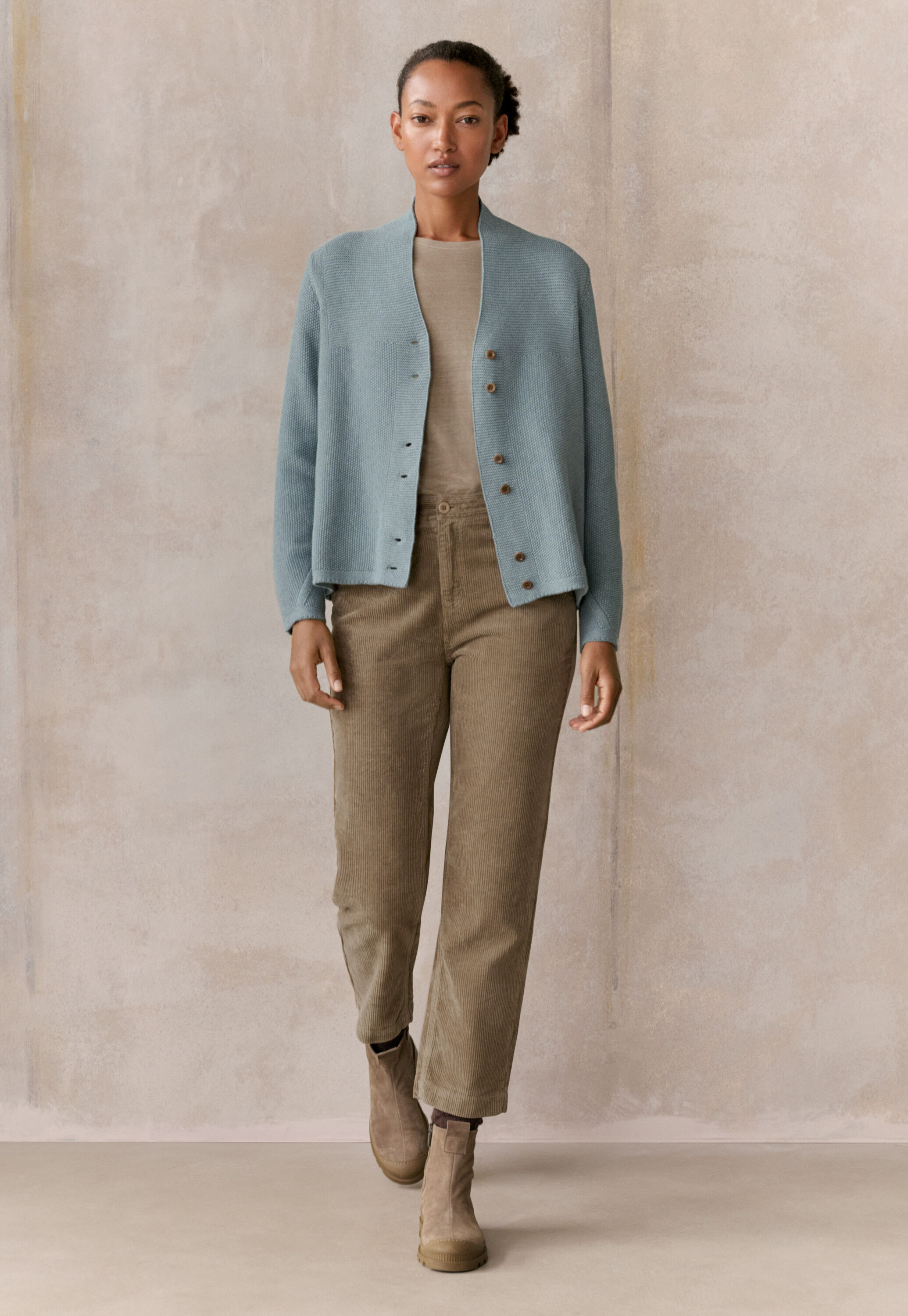 Slim cropped trousers