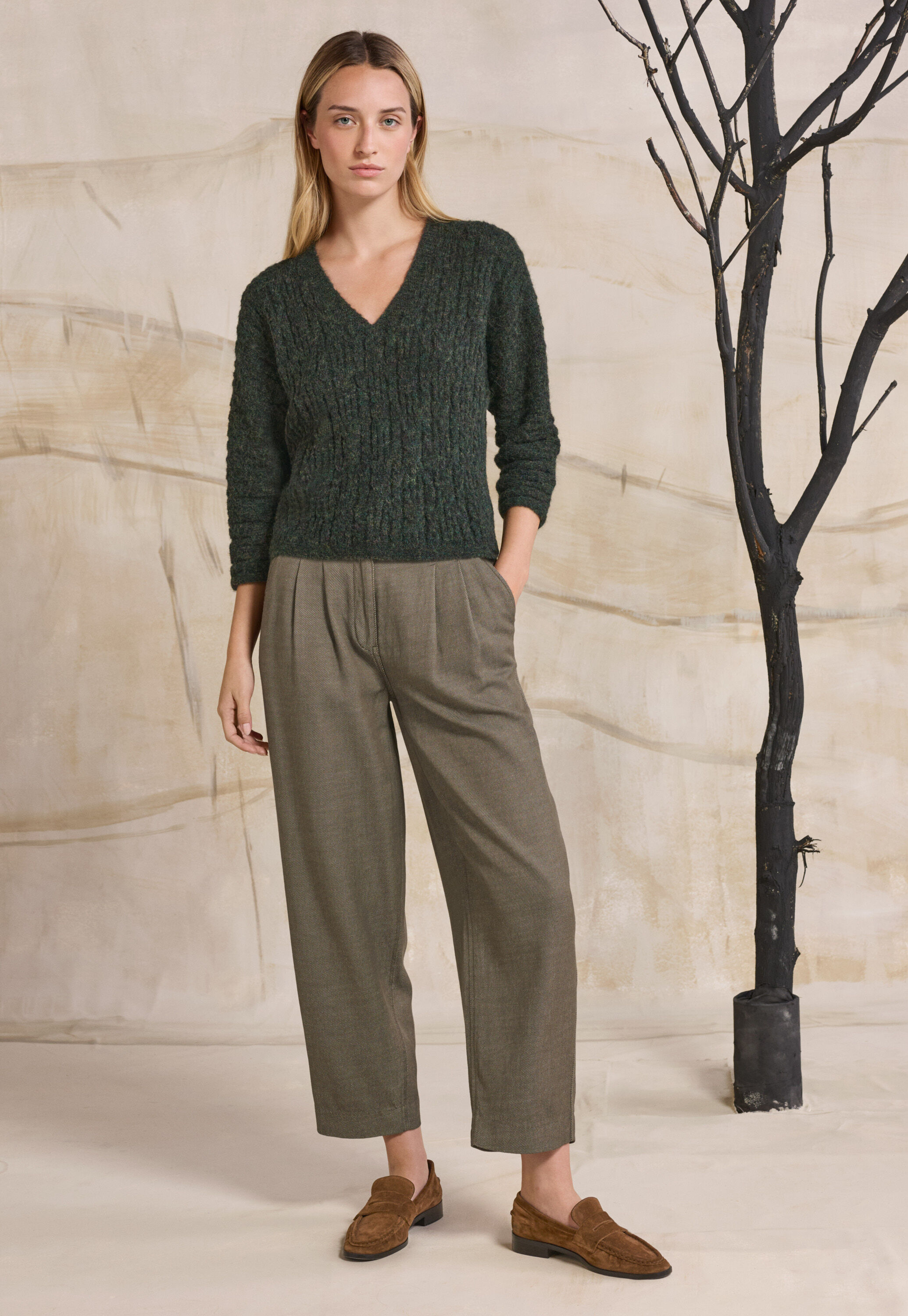 Stitch v-neck sweater