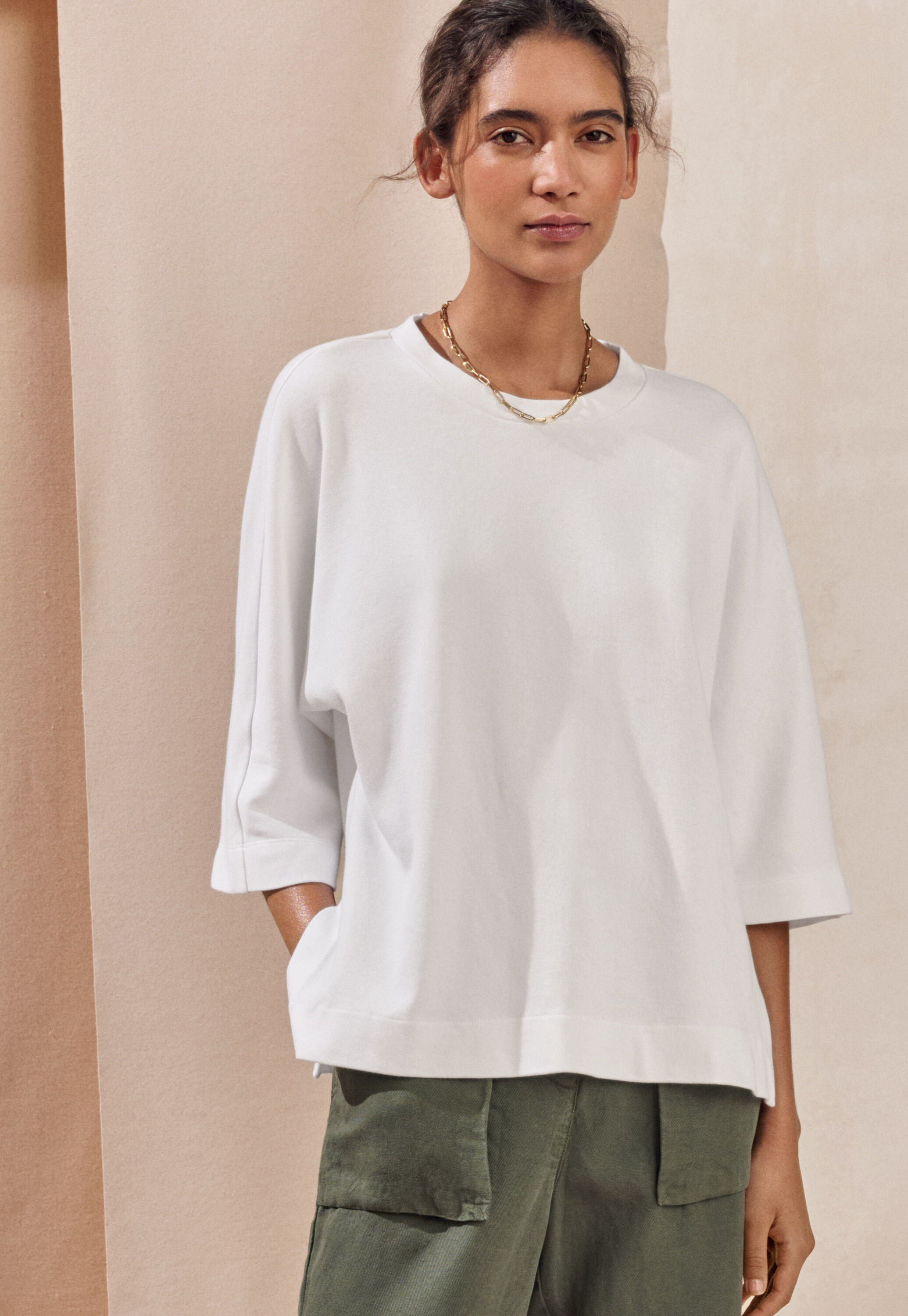 Dolman-sleeve top