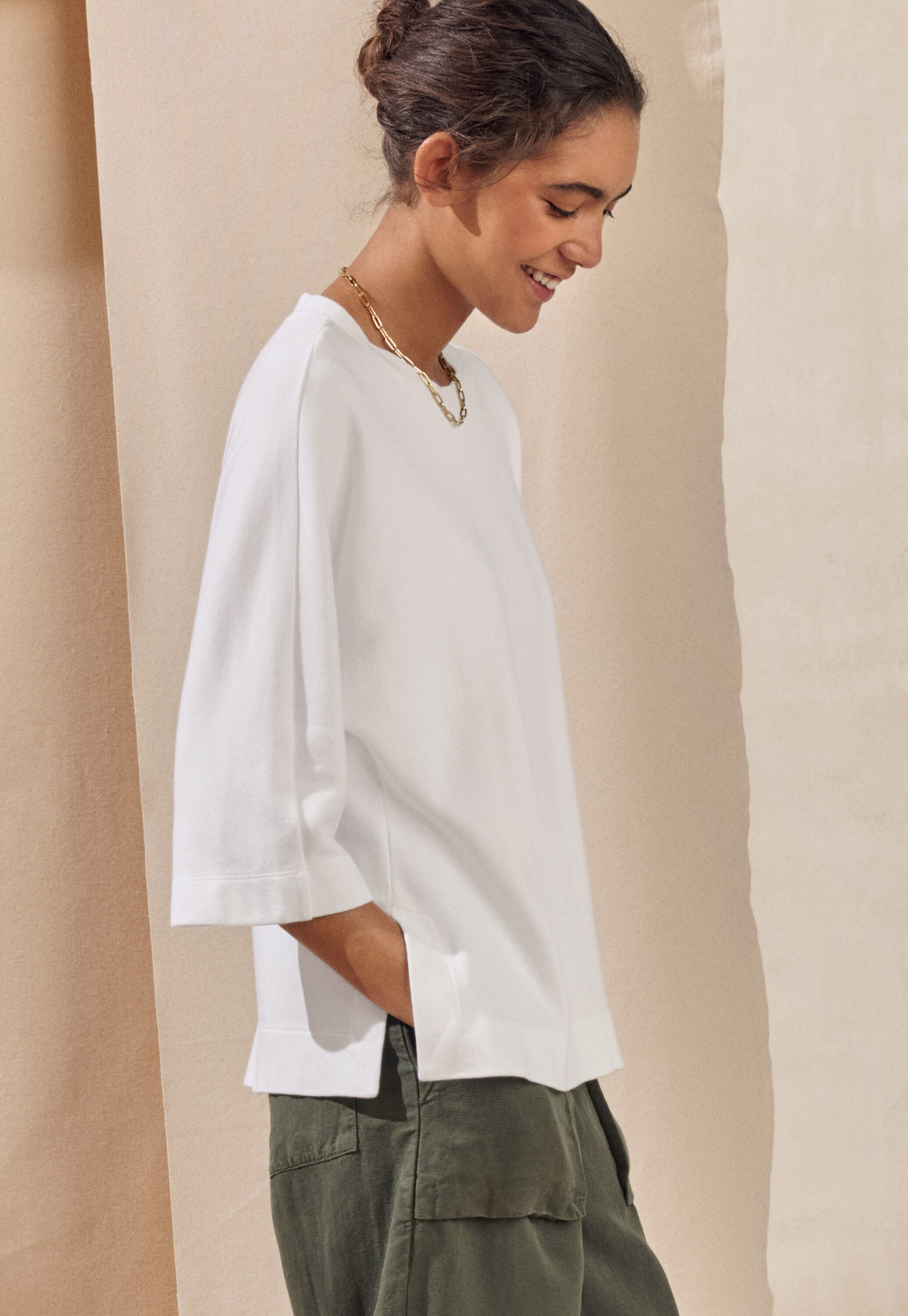 Dolman-sleeve top