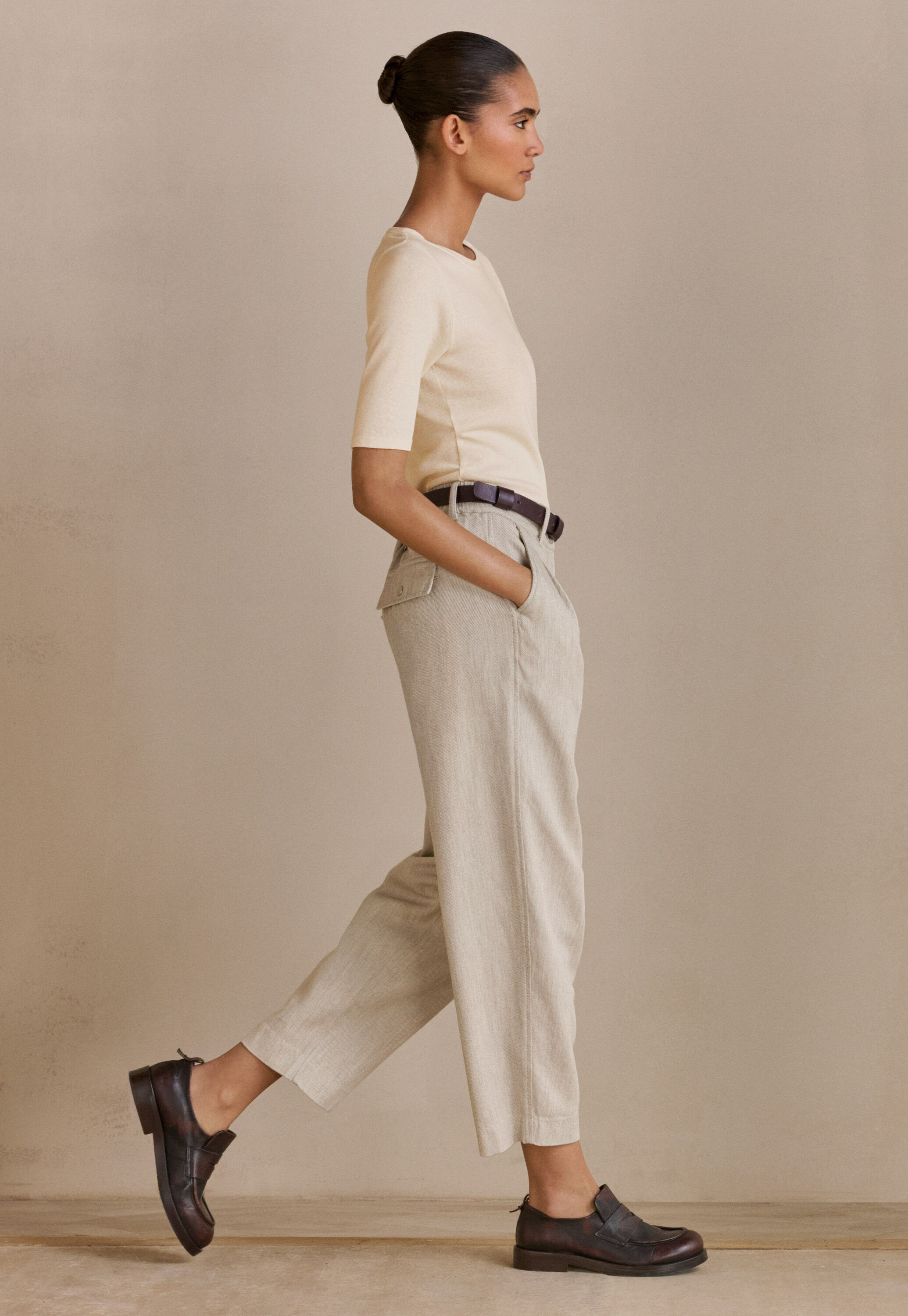 Tapered trousers