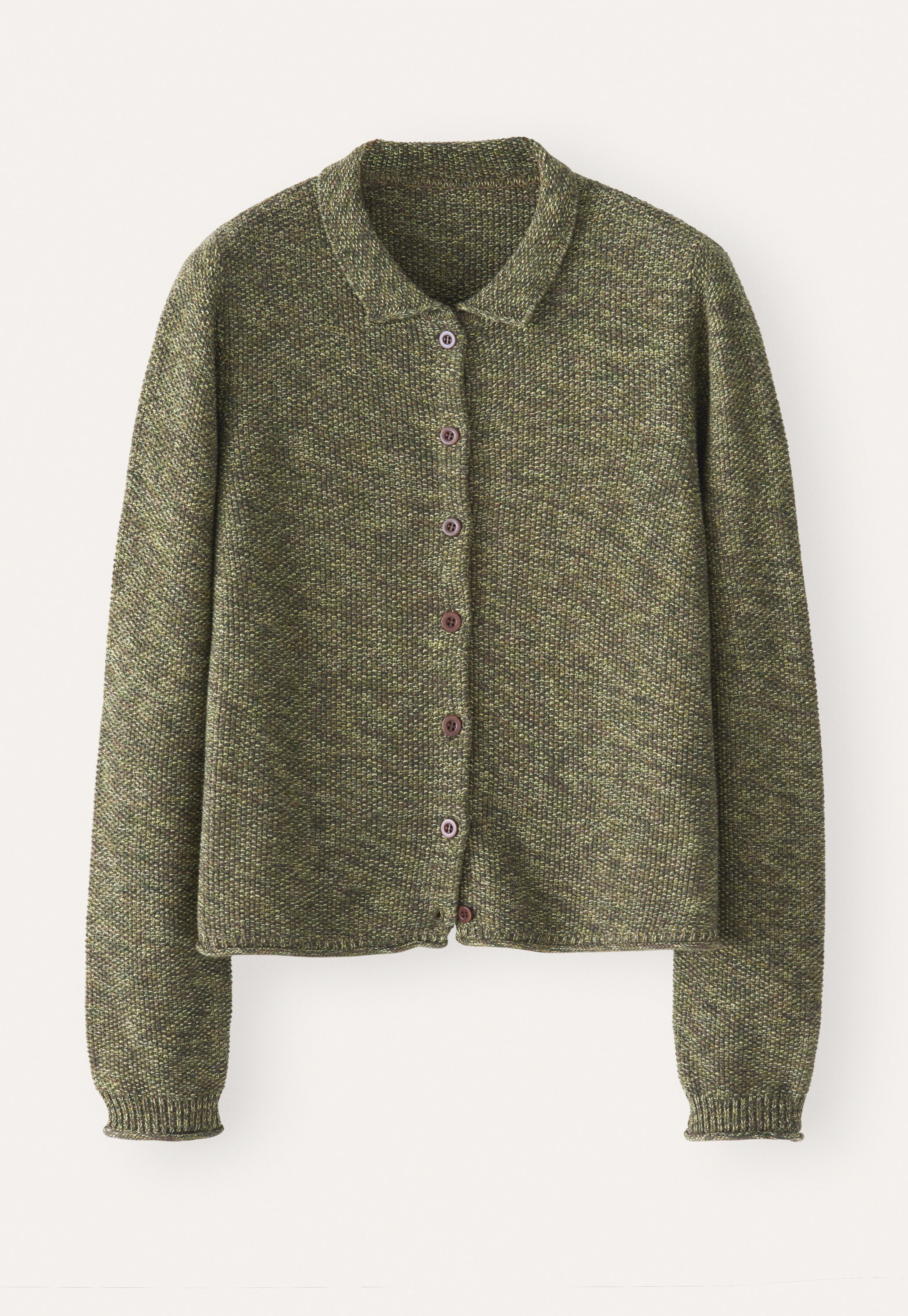 Moss-stitch cardigan