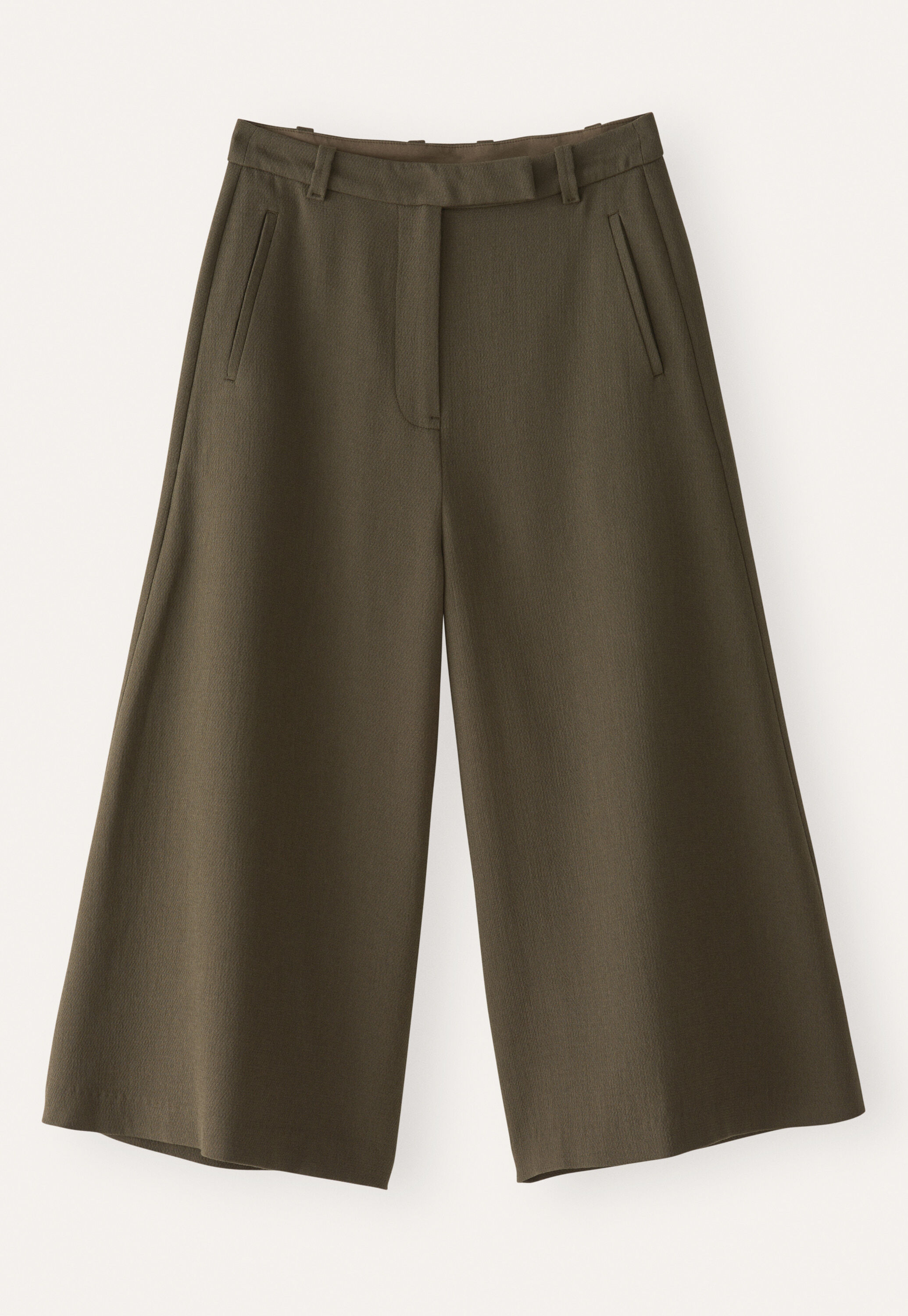 Tailored culottes, Dark moss, large