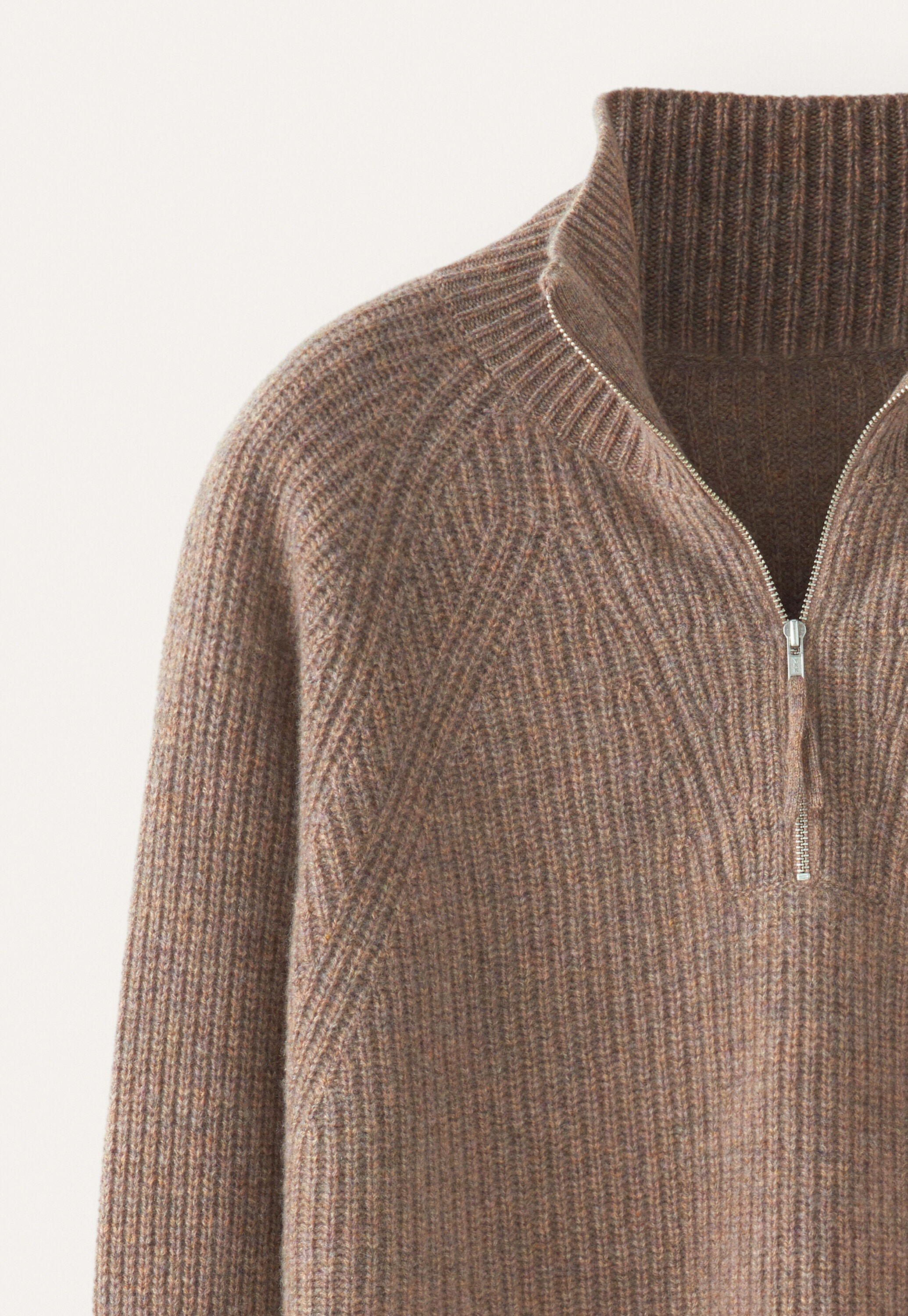 Zip-front sweater