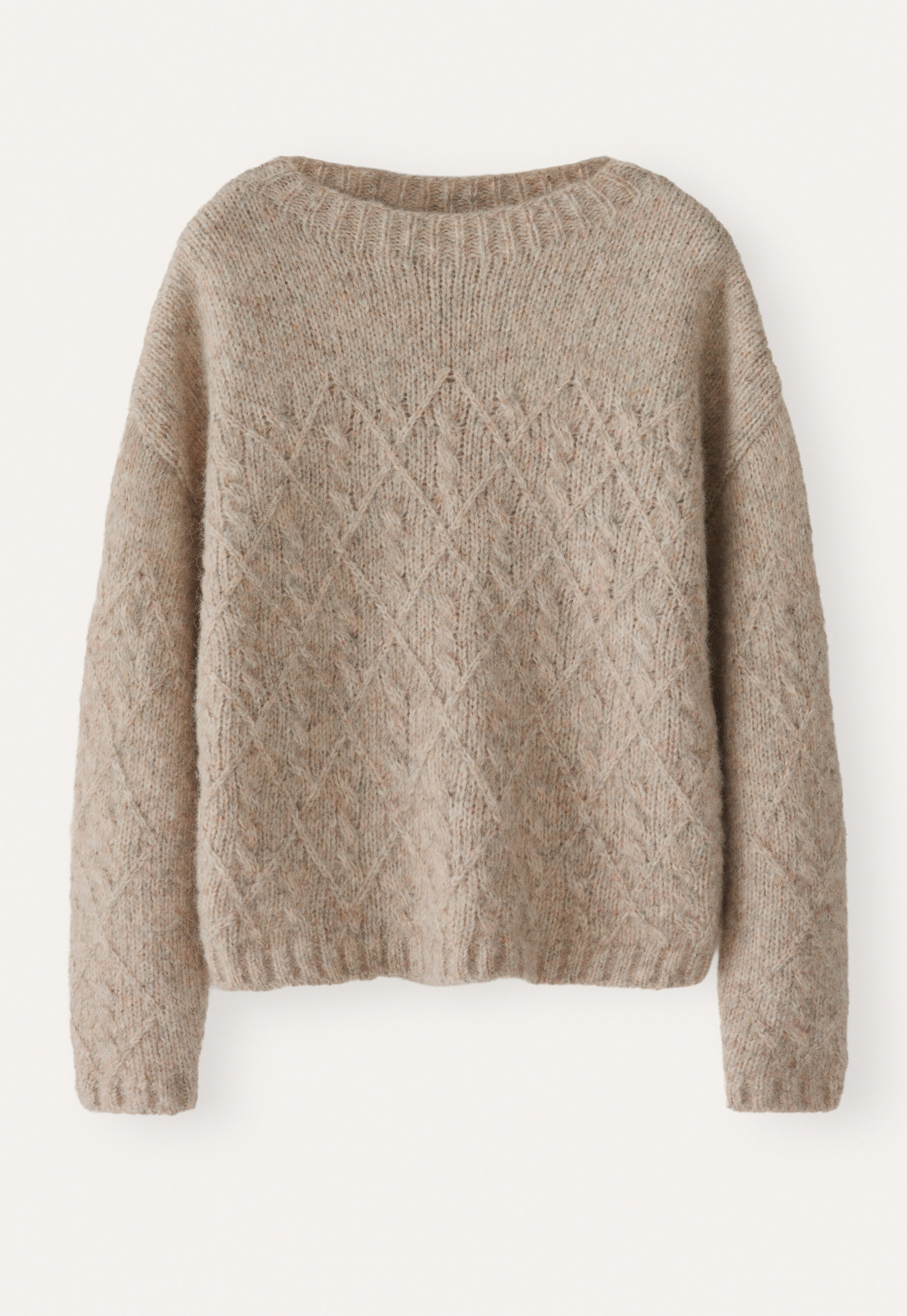 Cable-stitch sweater