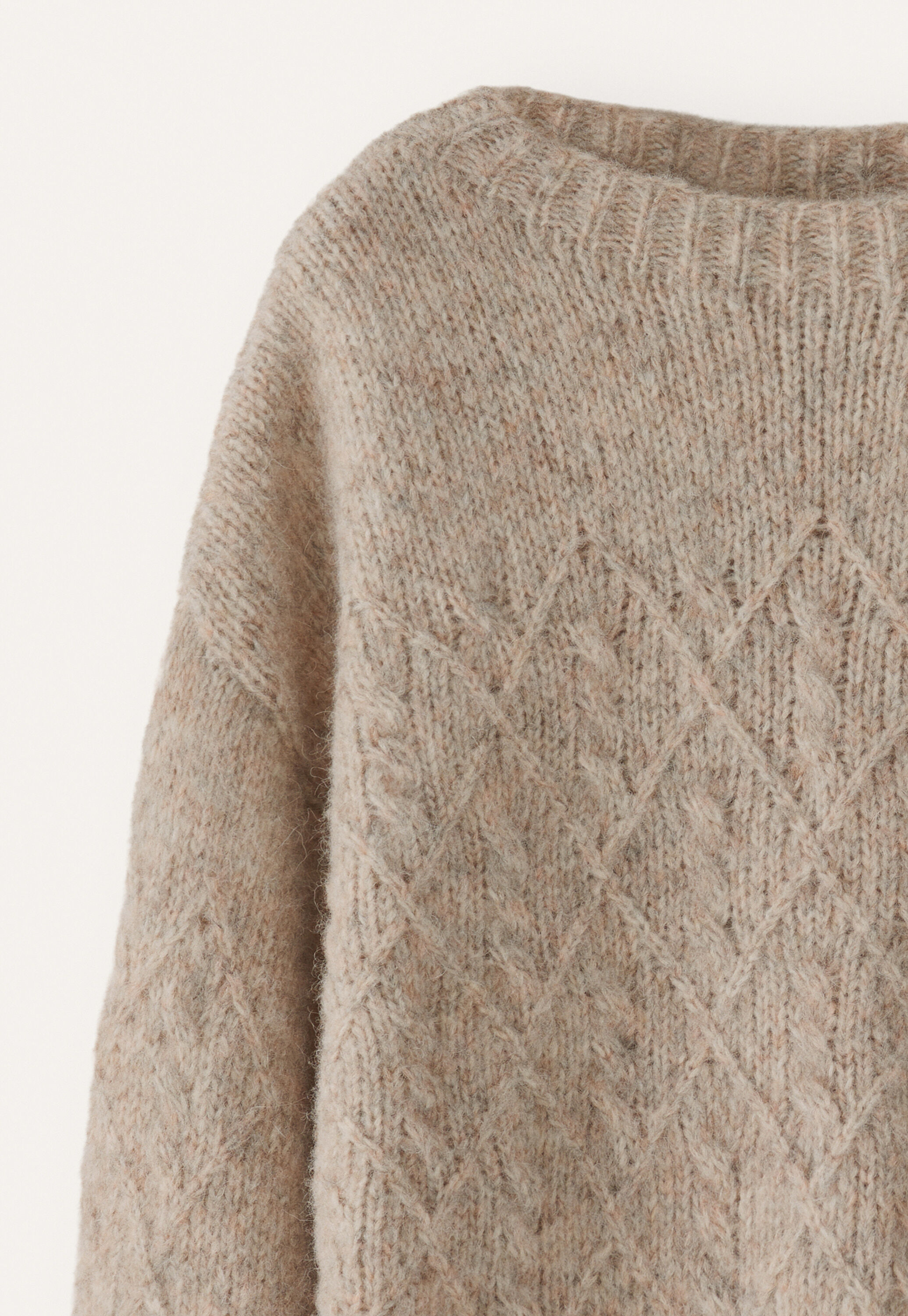 Cable-stitch sweater