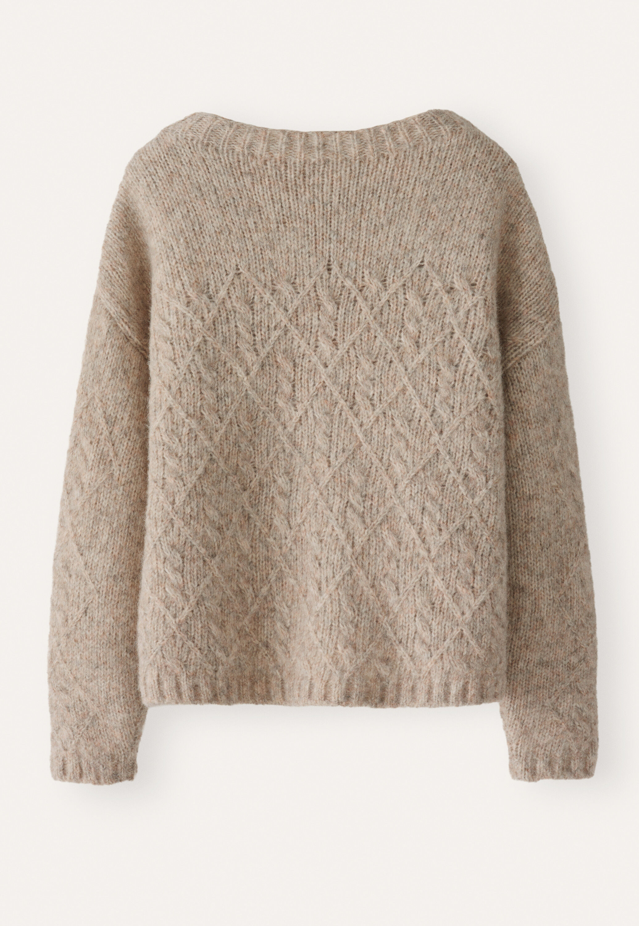Cable-stitch sweater