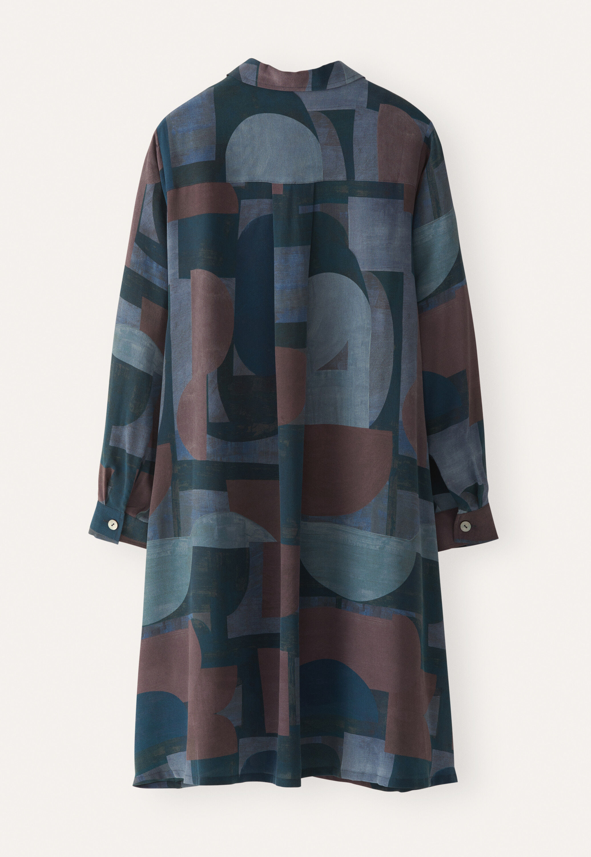 Printed shirtdress