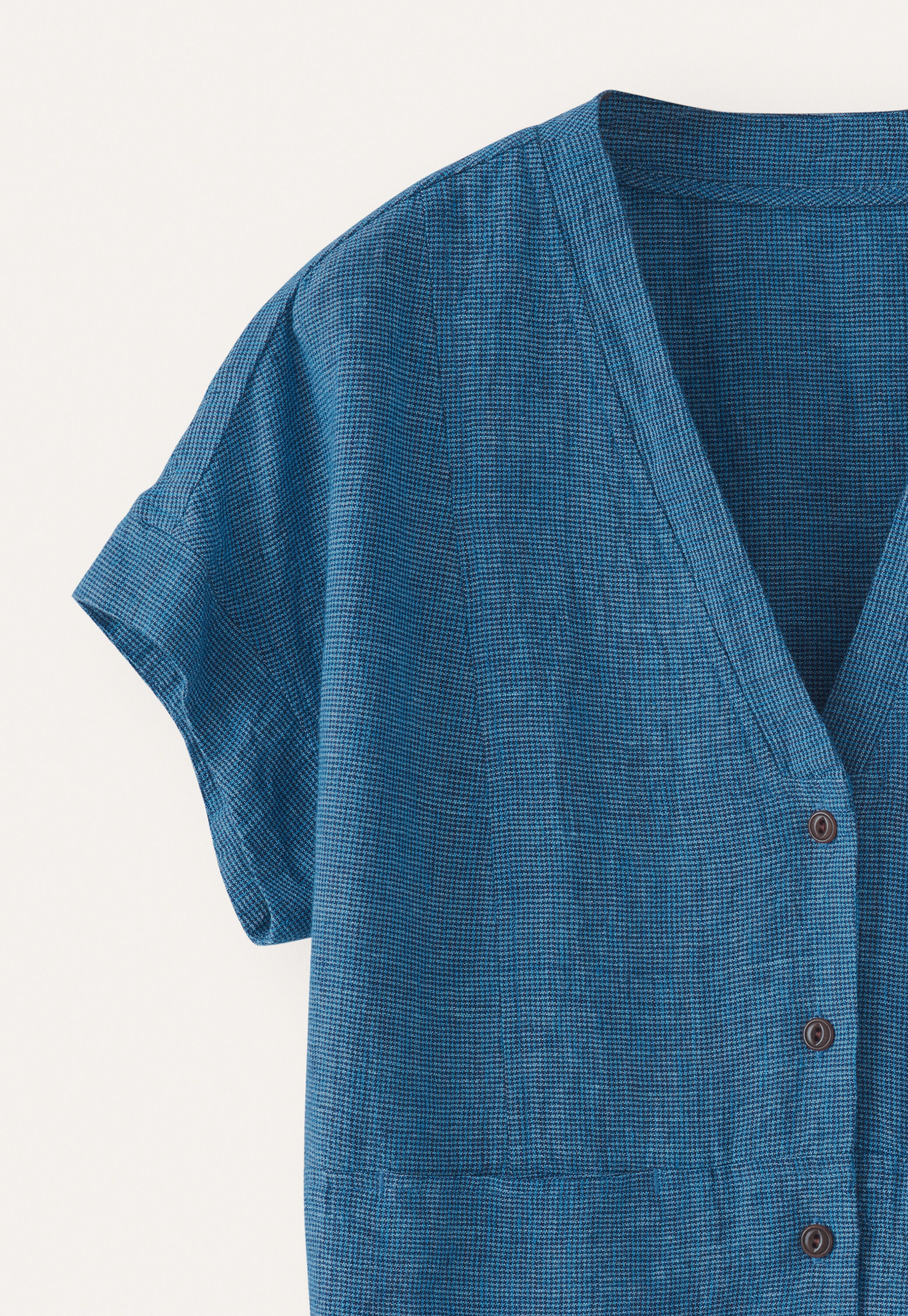 V-neck short-sleeve top