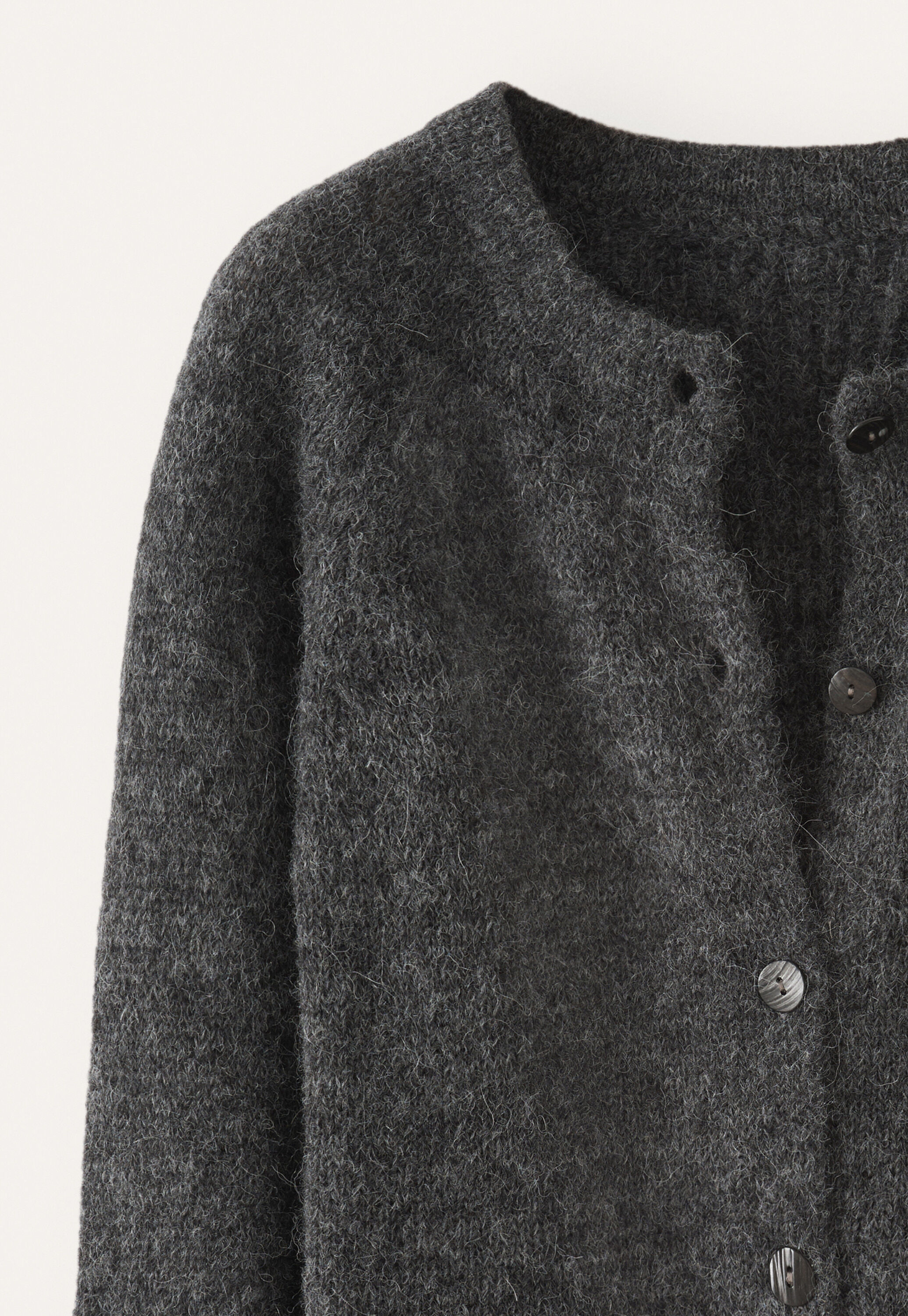 Raglan-sleeve cardigan