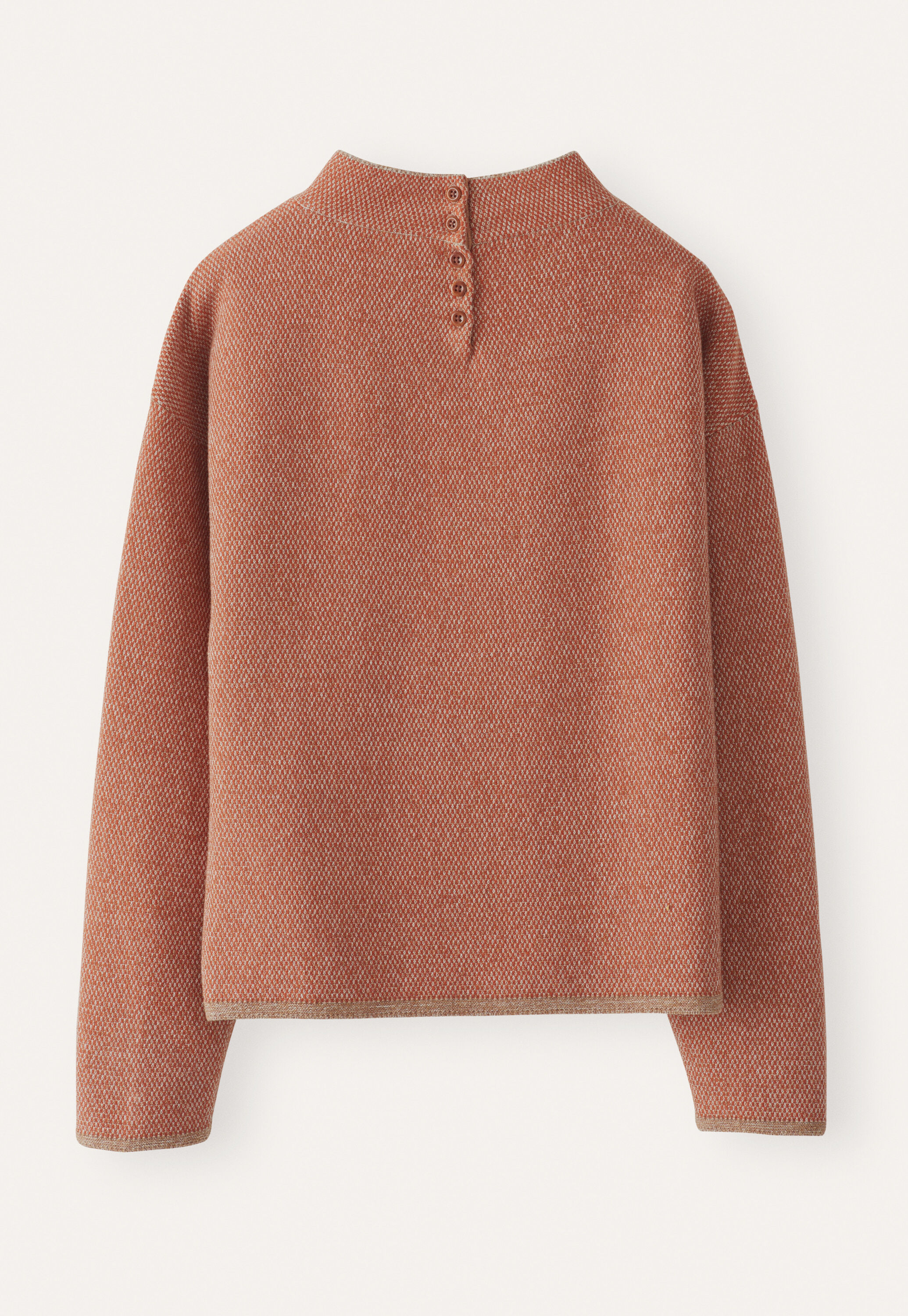 Inlay-stitch sweater