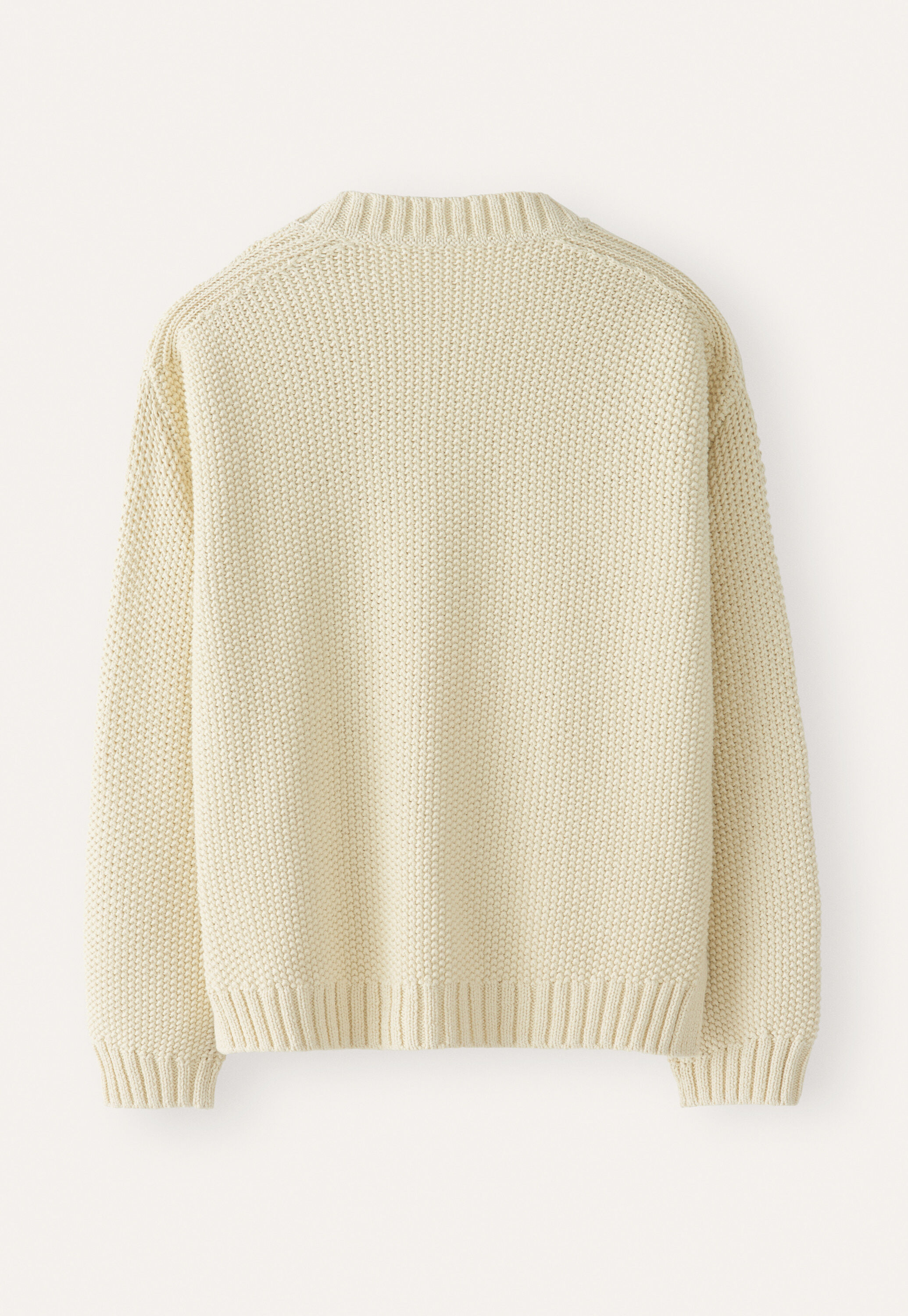 Moss-stitch sweater