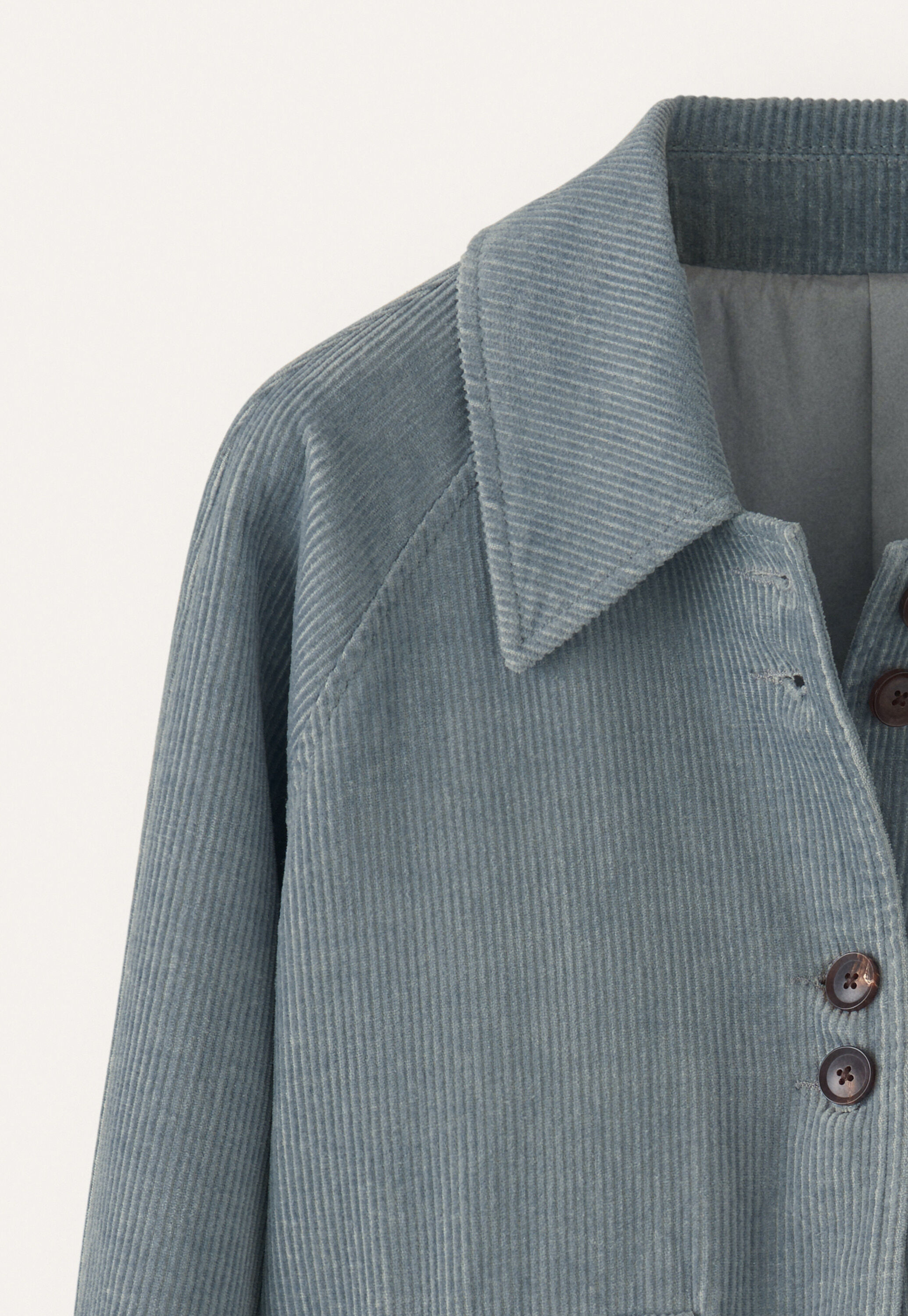 Cropped cord jacket