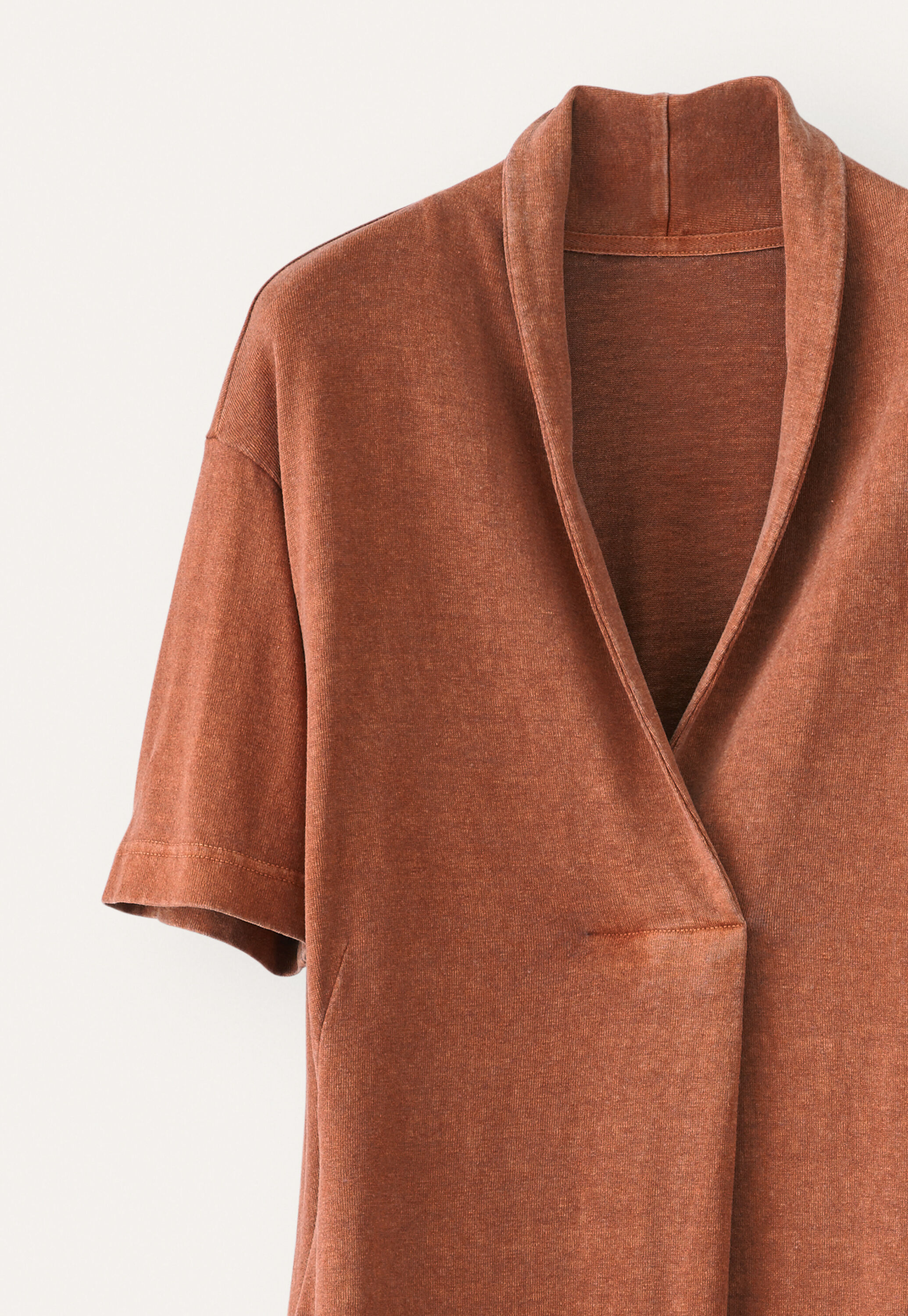 Shawl-collar dress