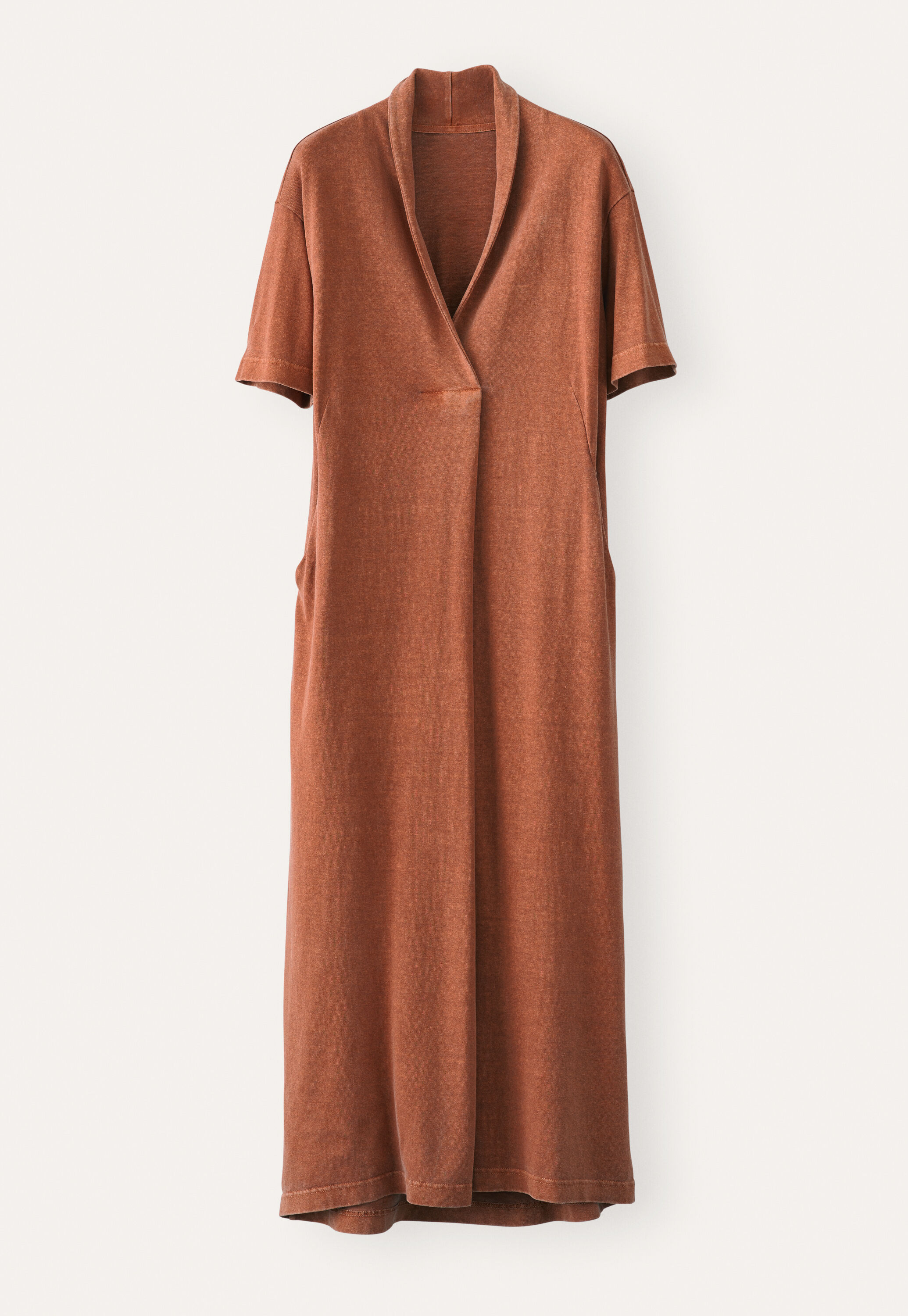 Shawl-collar dress