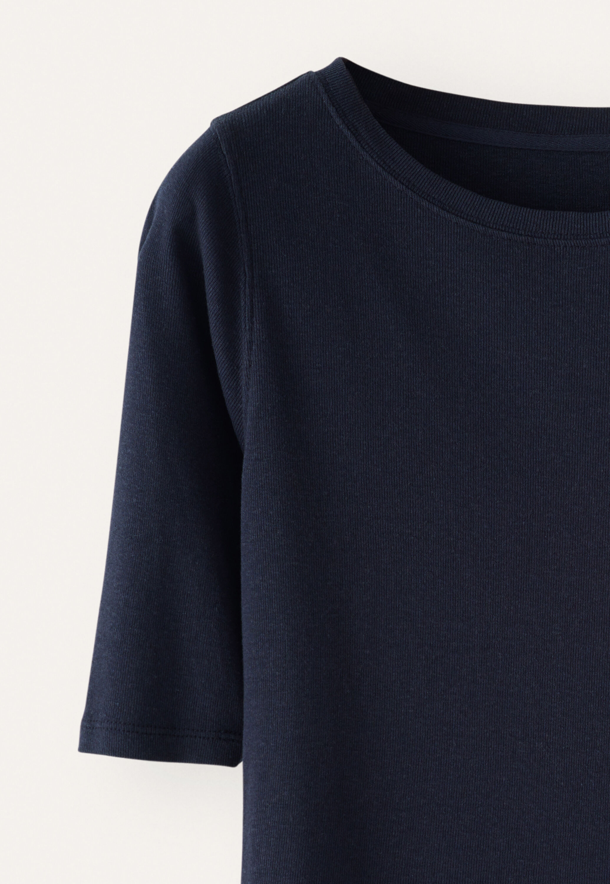 Ribbed jersey top