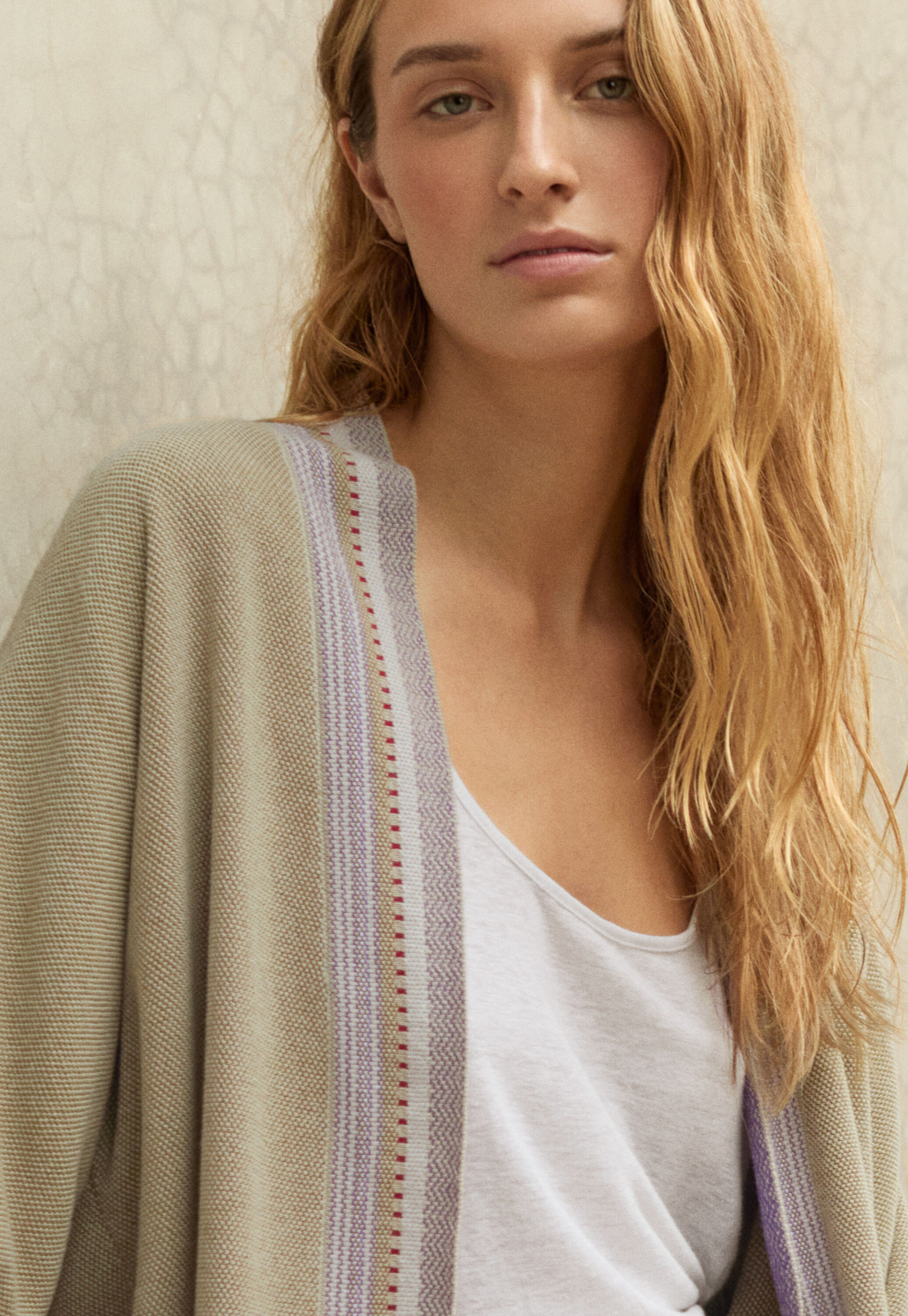 Hand-knitted cardigan