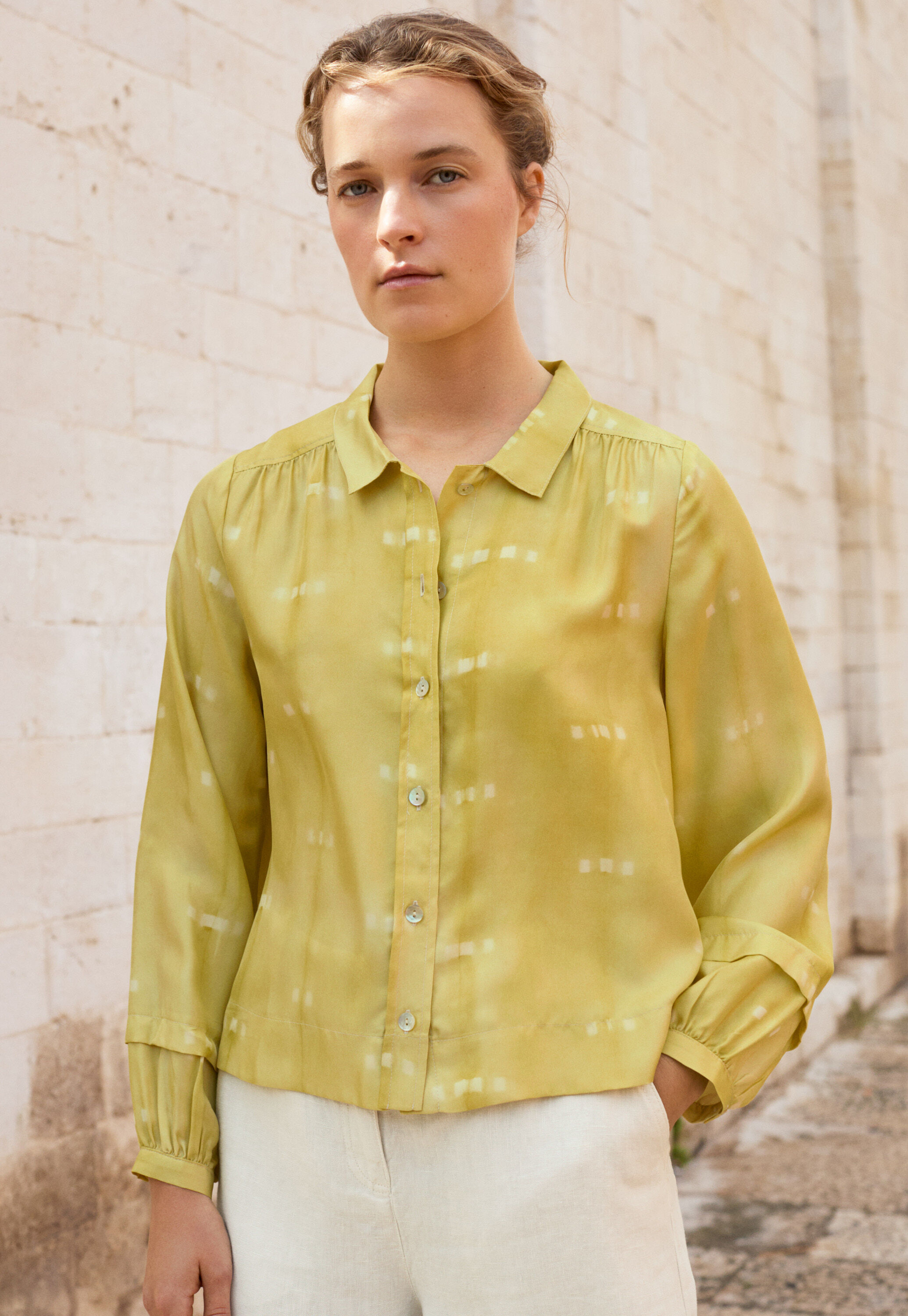 Patch pocket blouse