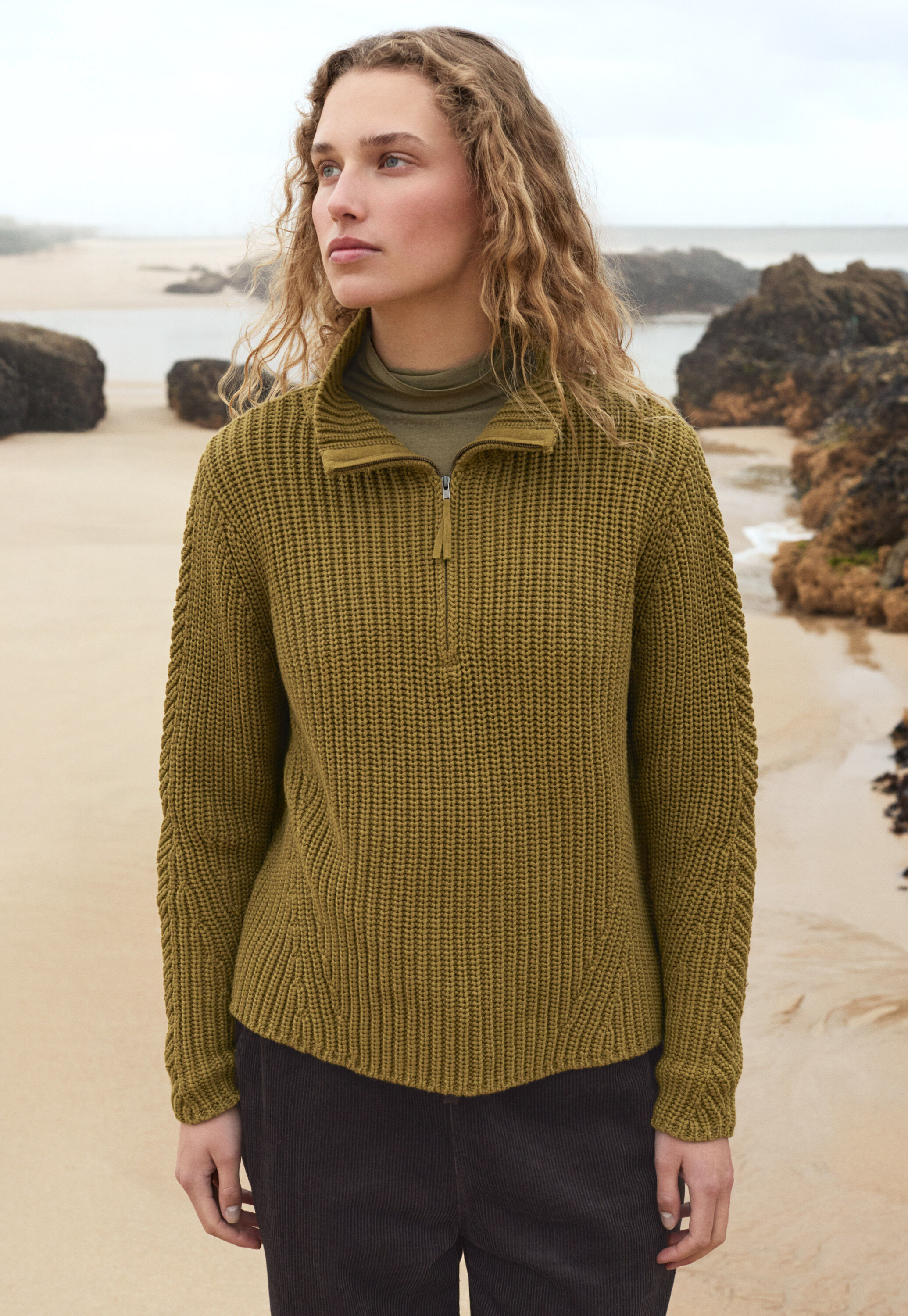 Hand-knitted cardigan