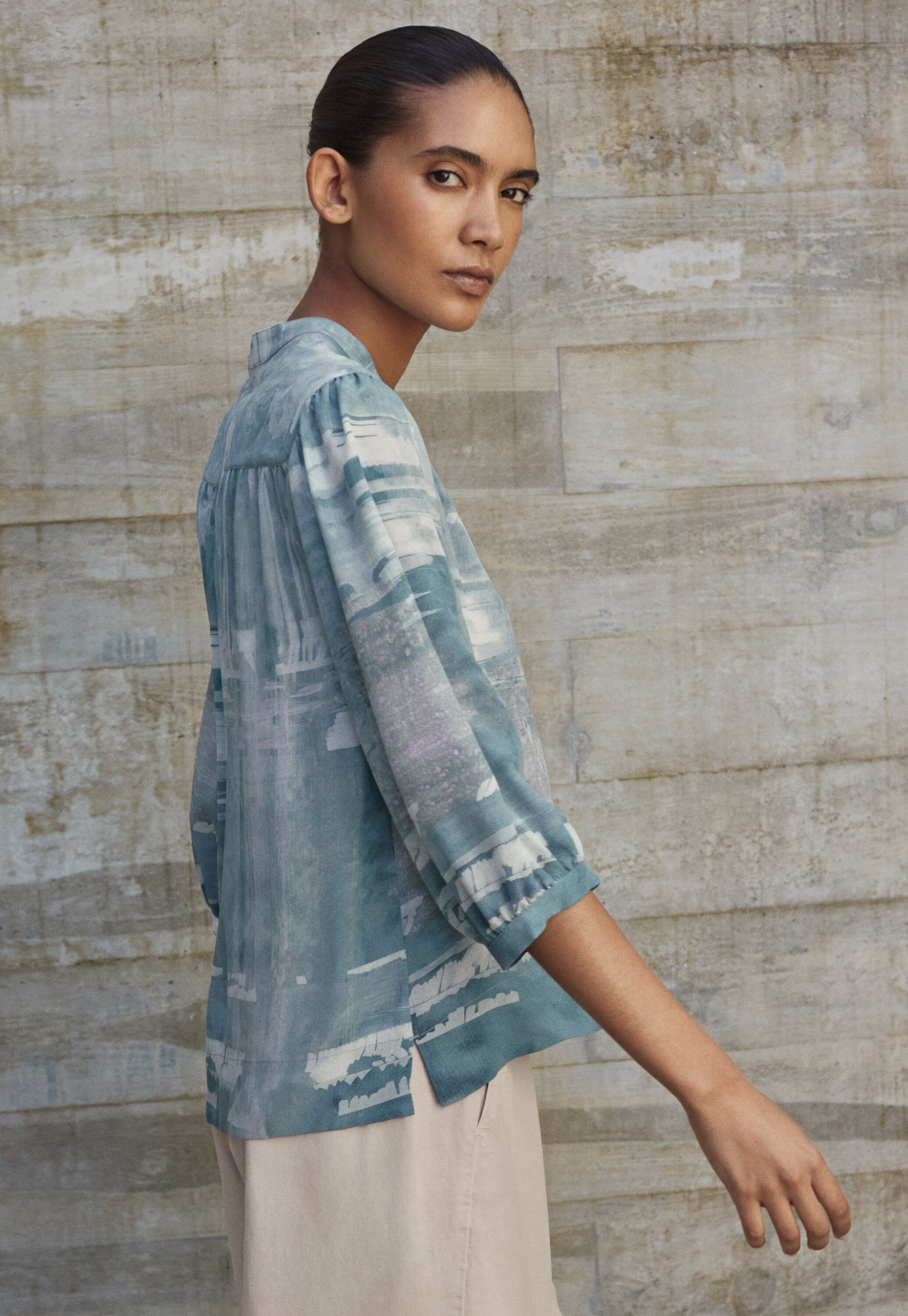 Patch pocket blouse
