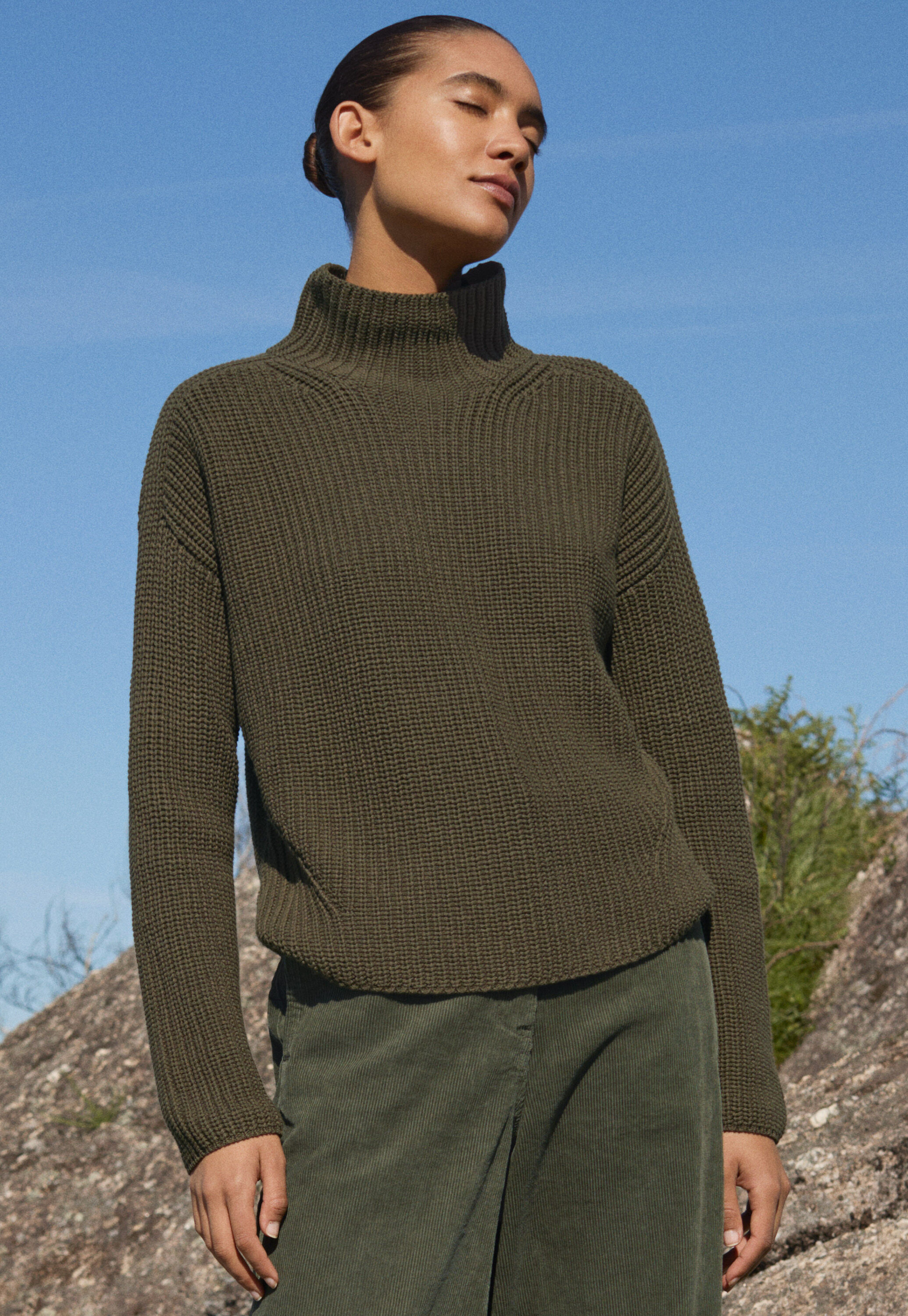 Hand-knitted cardigan