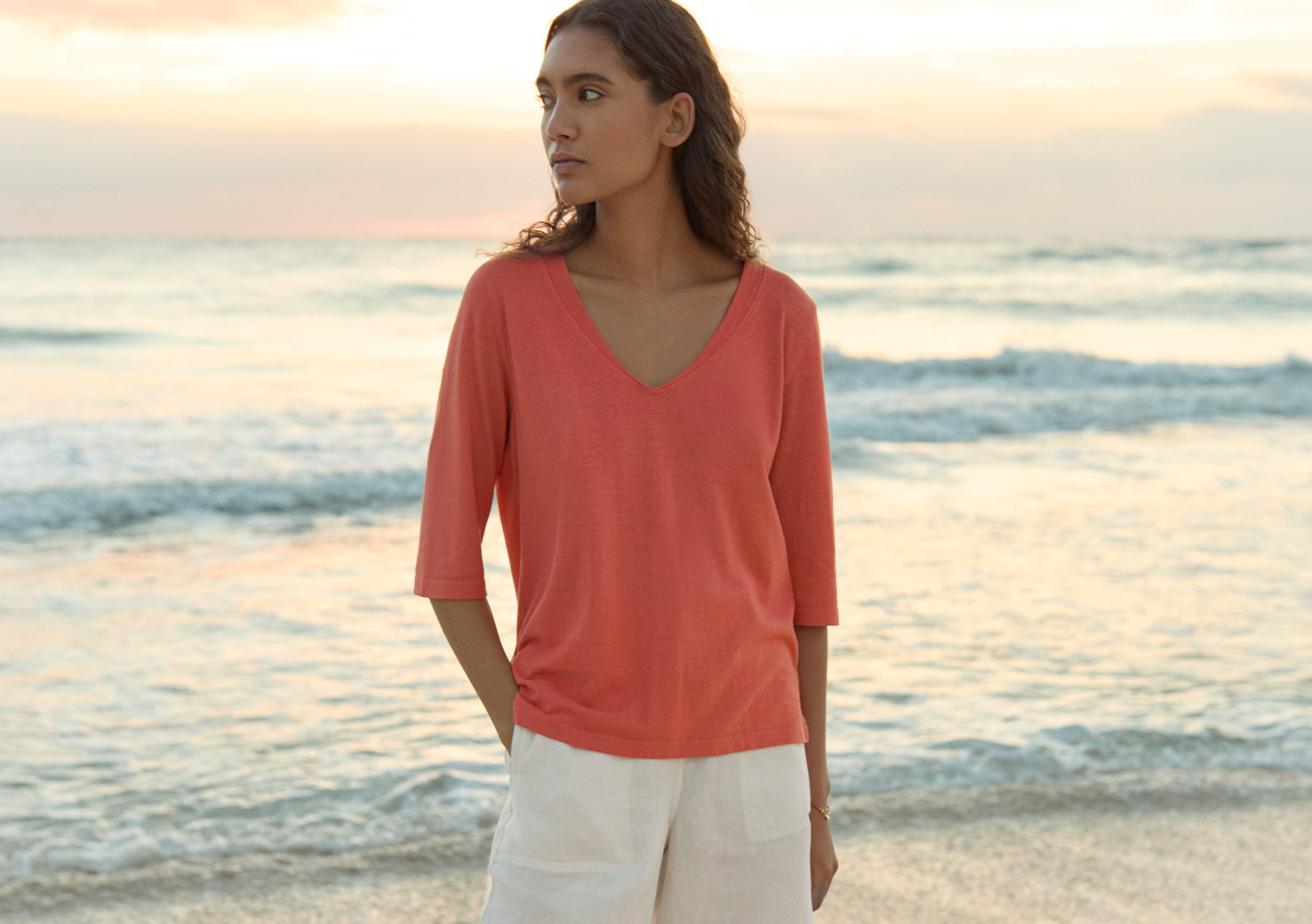 Button-through rib top