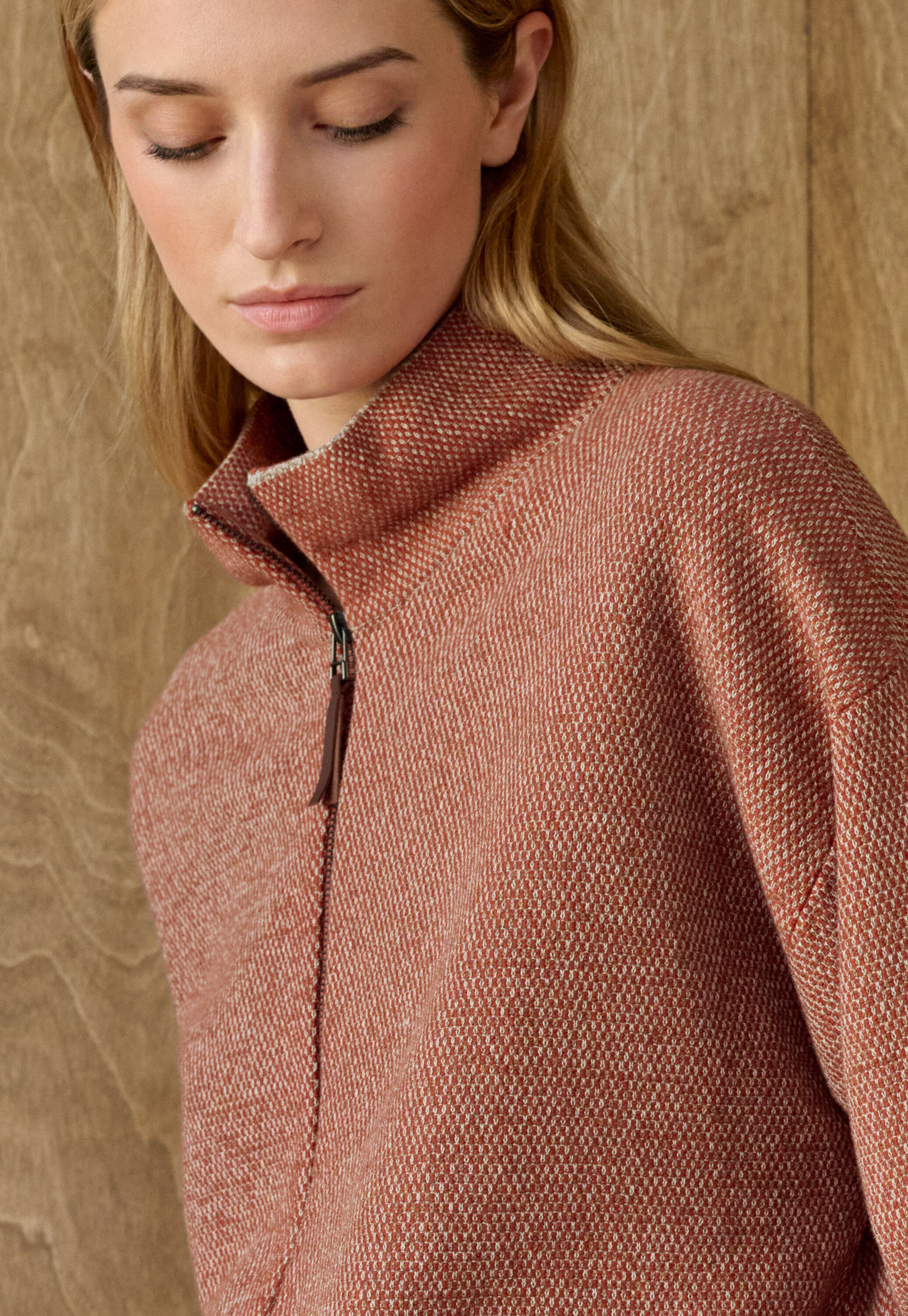 Hand-knitted cardigan