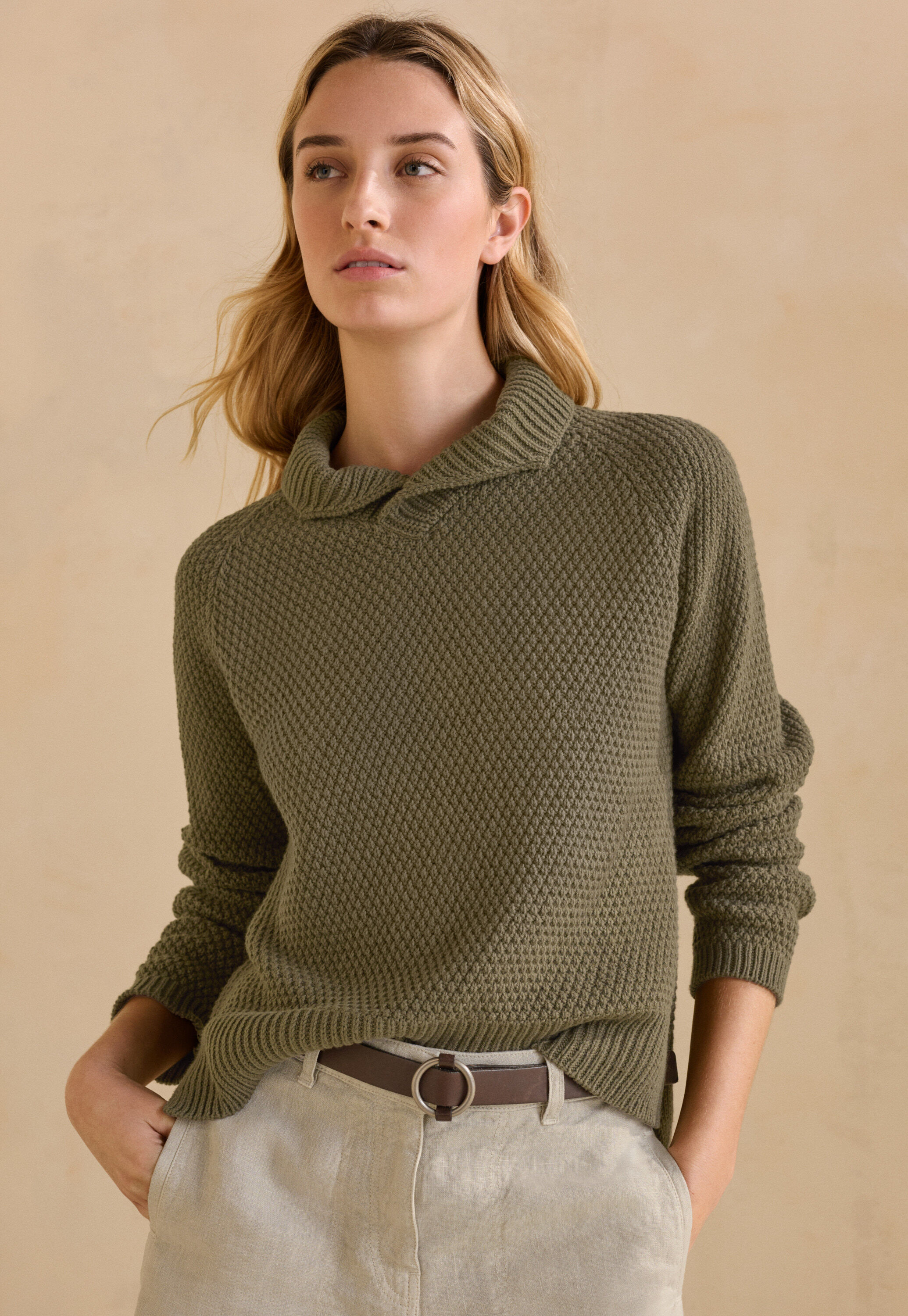 Hand-knitted cardigan
