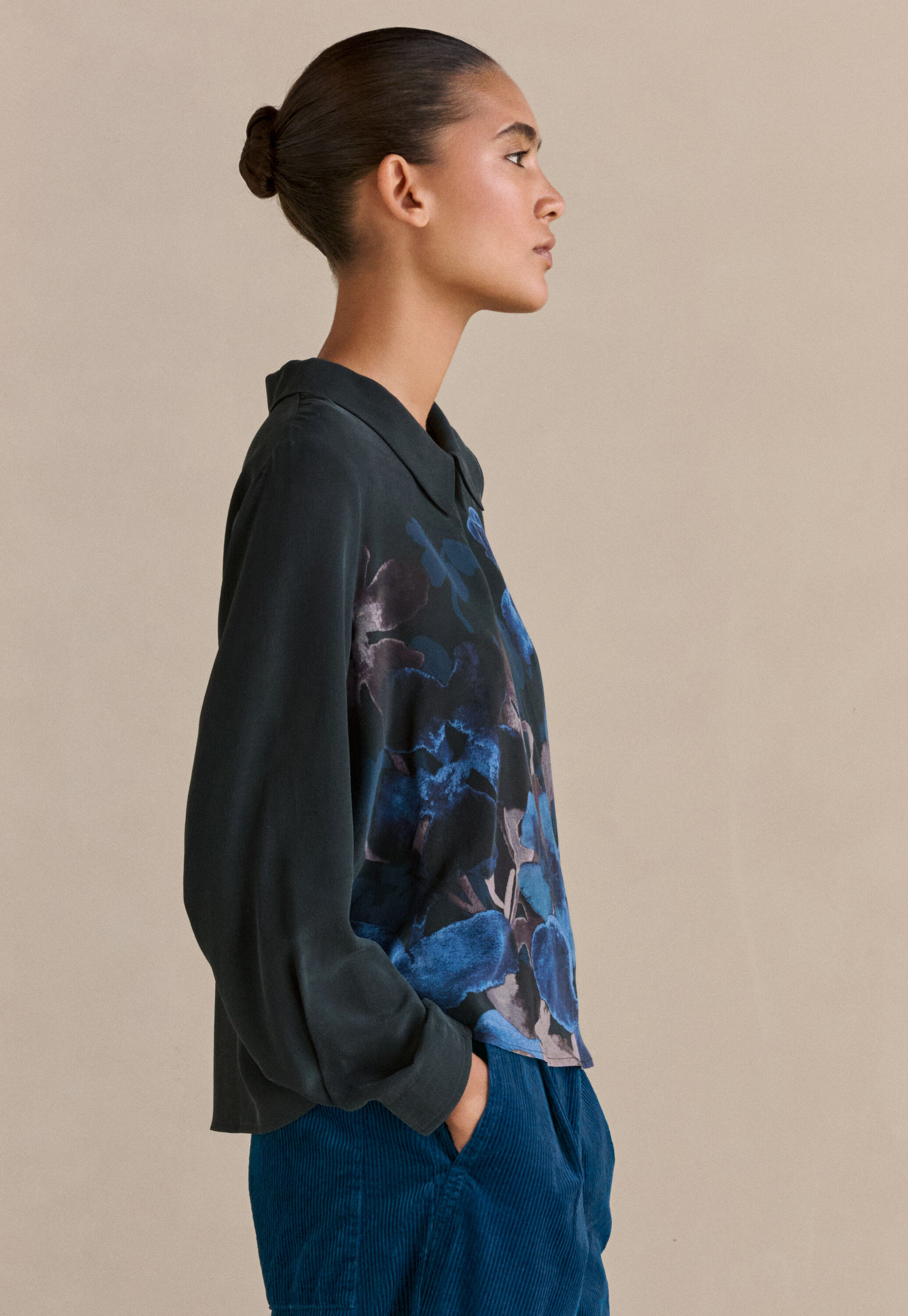 Patch pocket blouse
