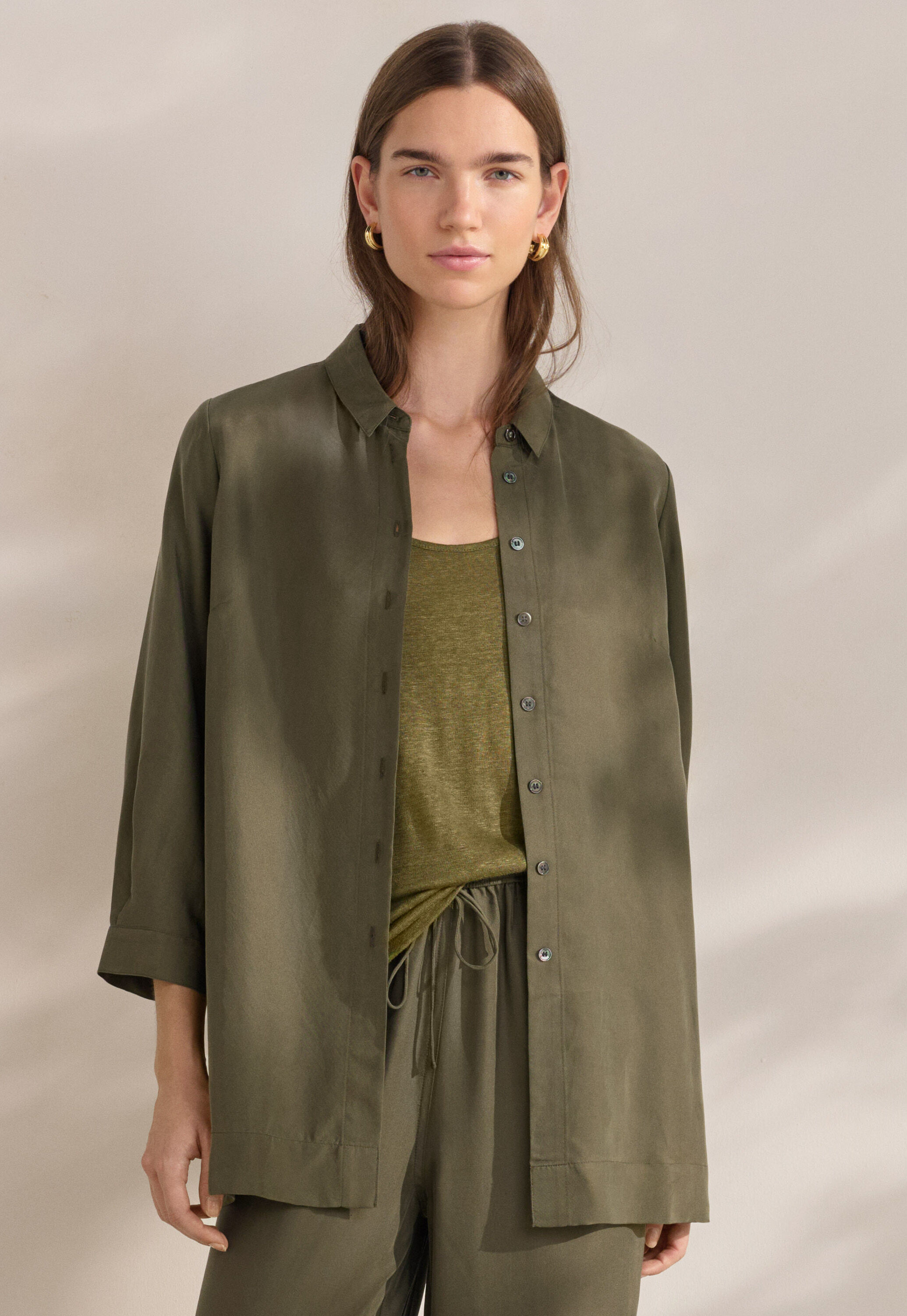 Patch pocket blouse