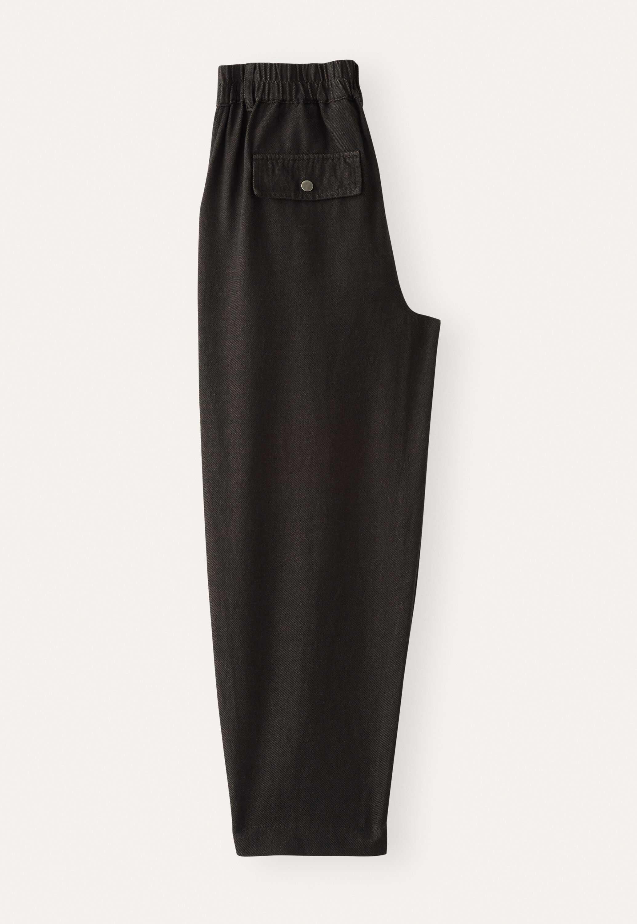 Tapered trousers, Brown black, large