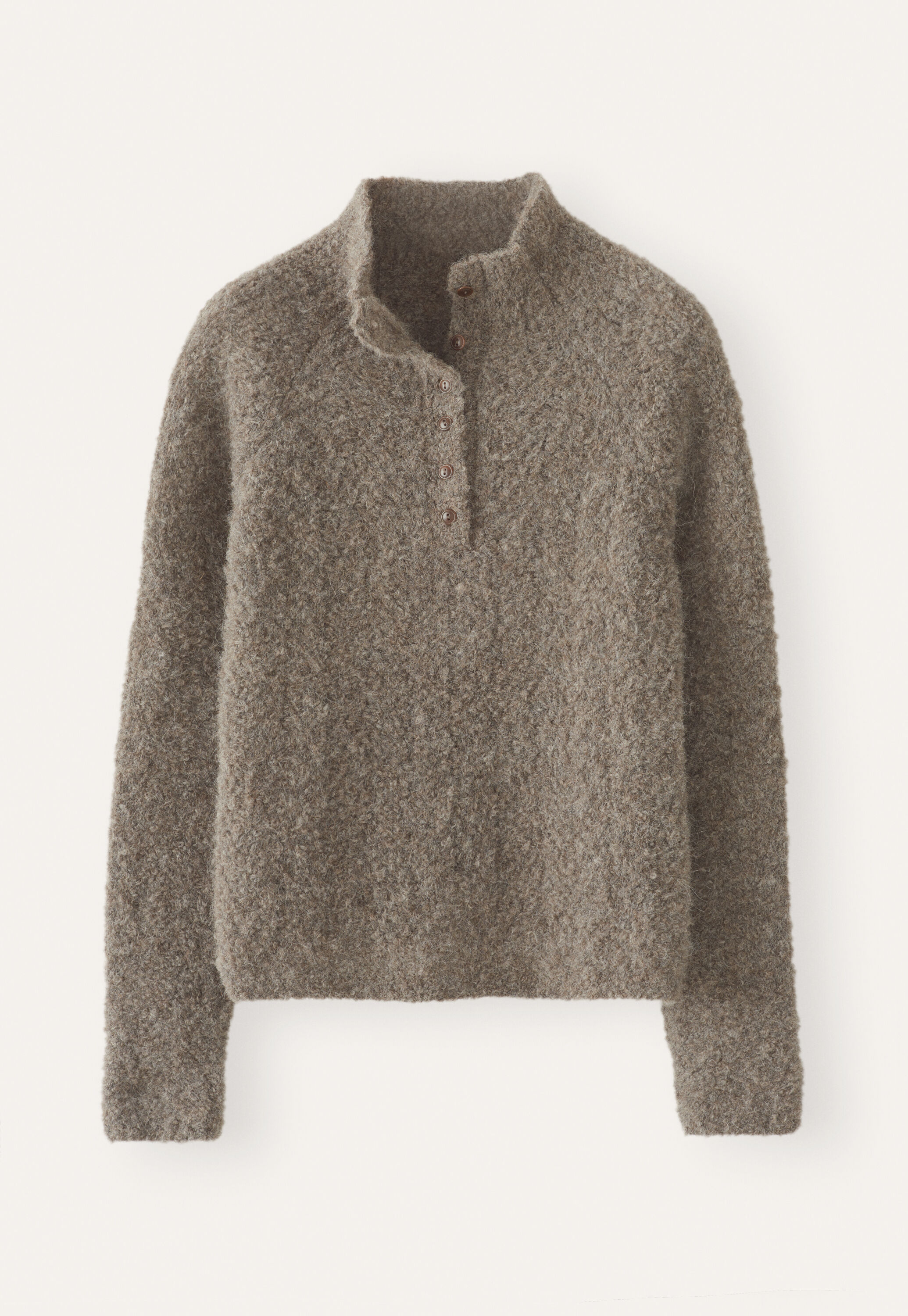 Button-neck sweater