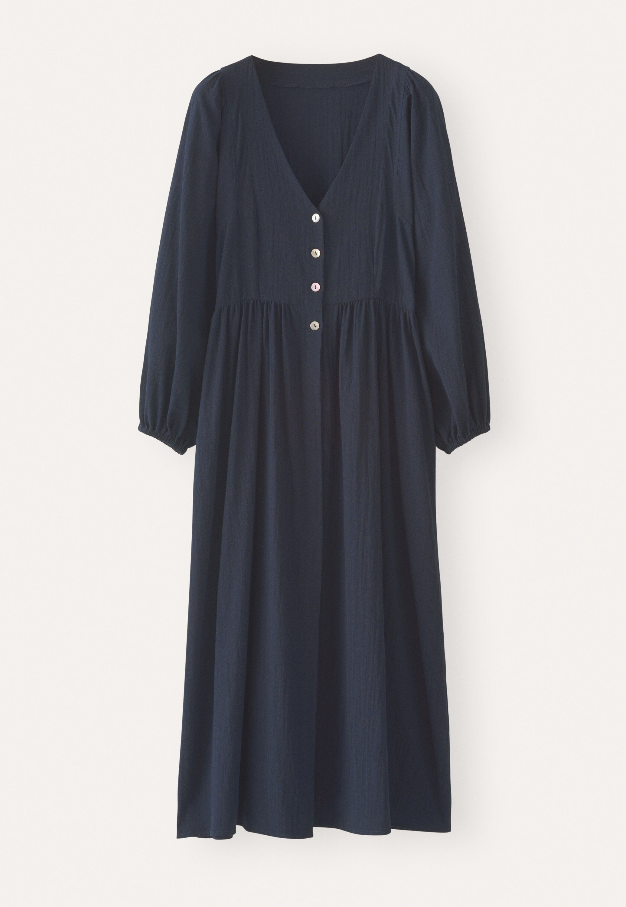 Gathered sleeve dress