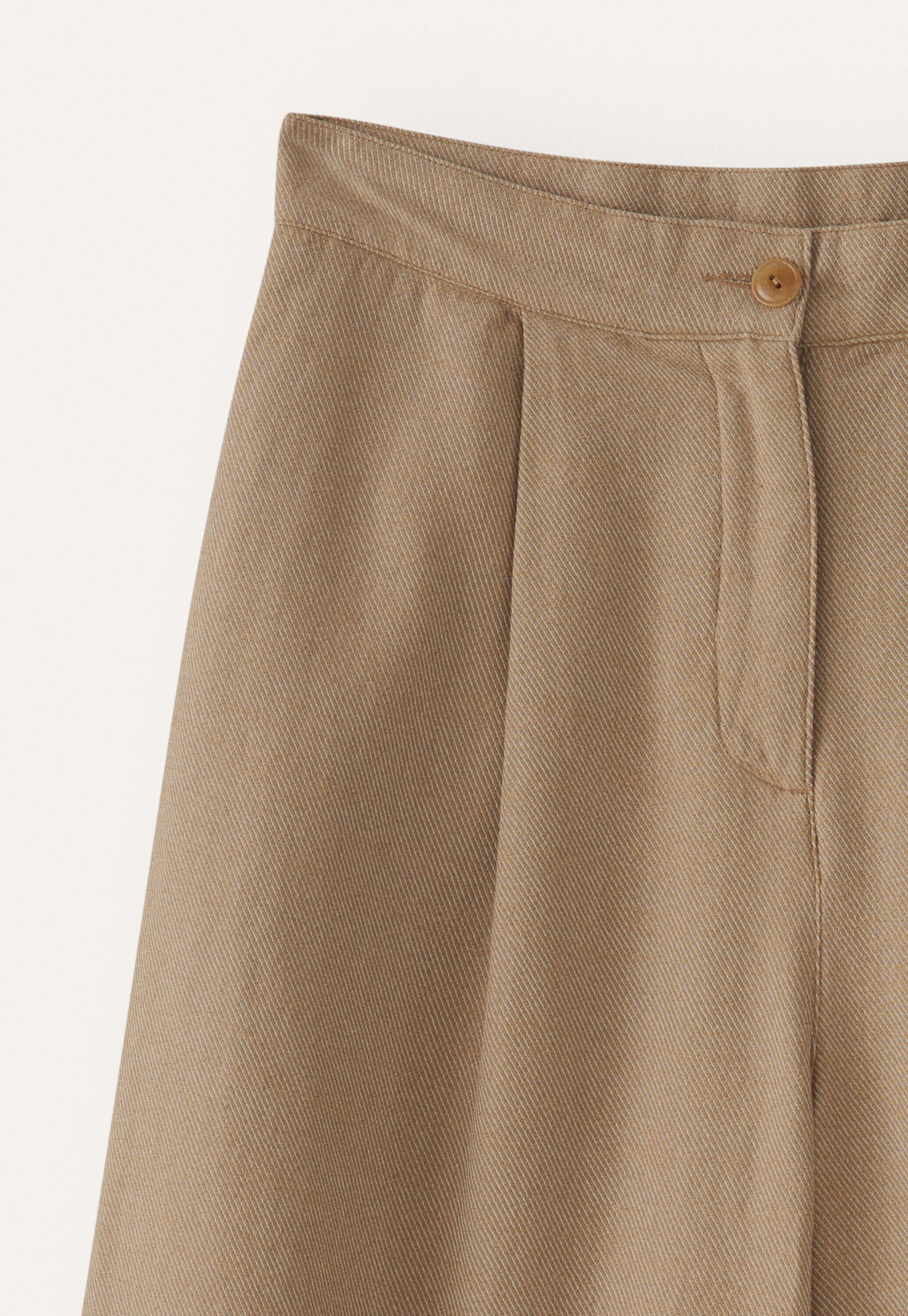 Cropped & wide trousers, Camel grey, large