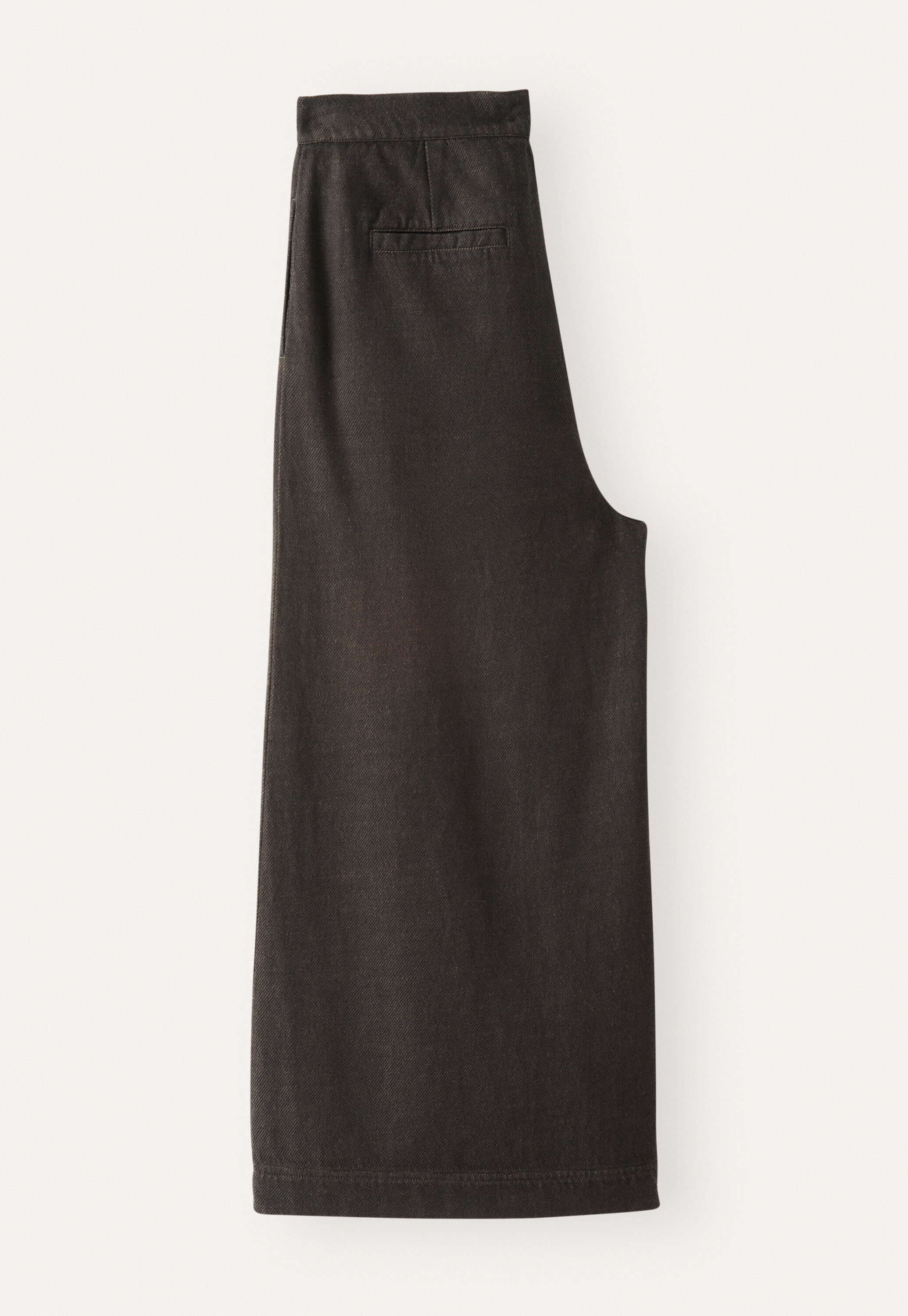 Cropped & wide trousers, Brown black, large