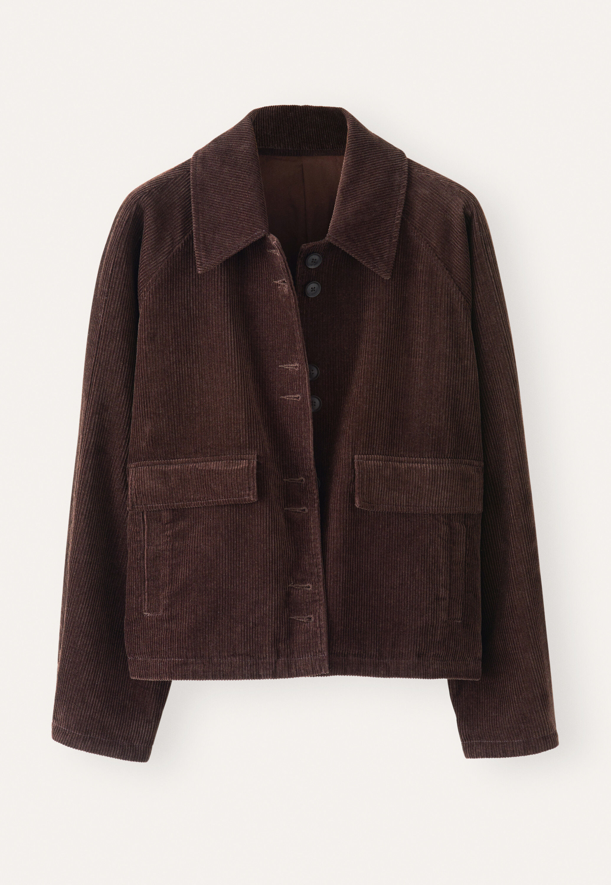 Cropped cord jacket